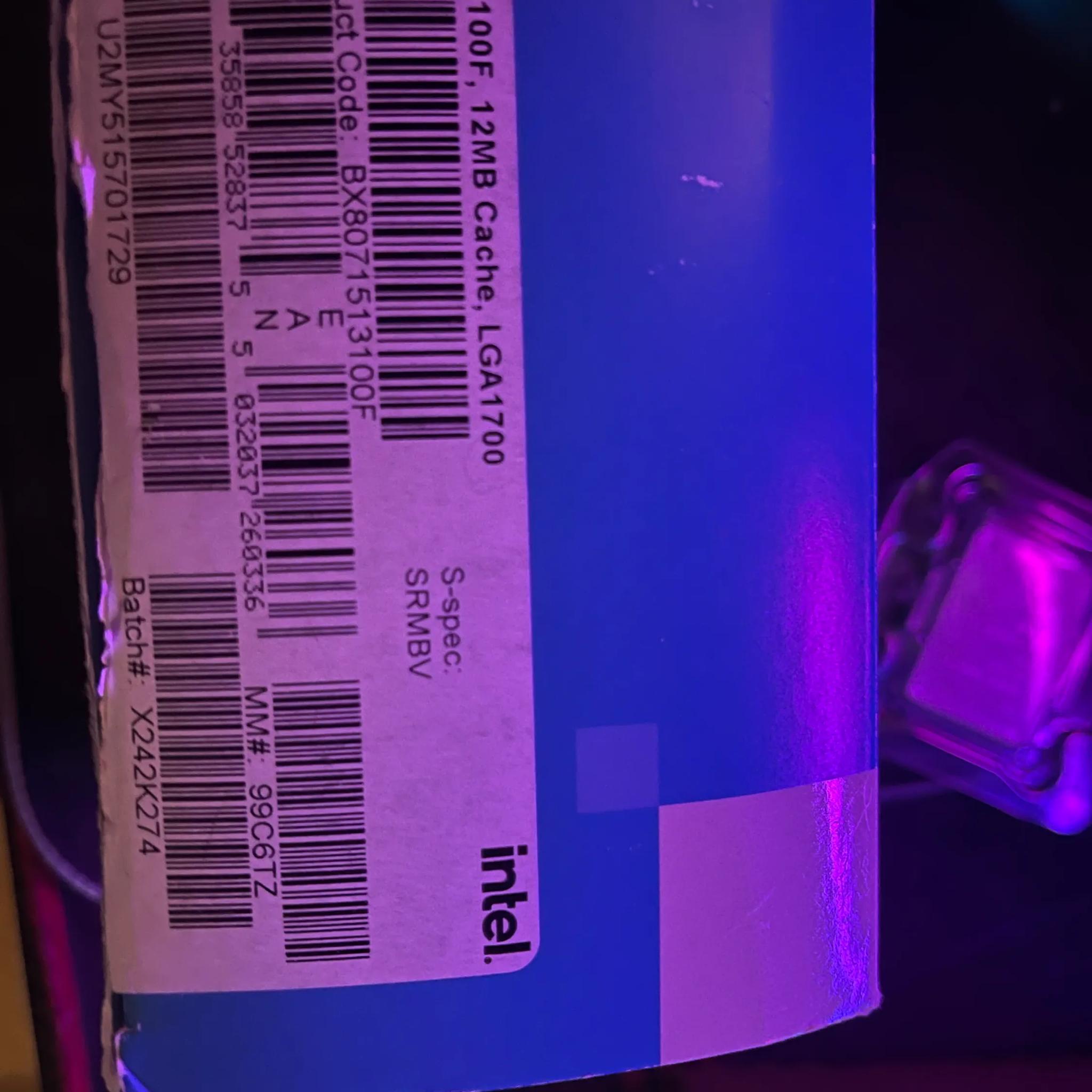 Intel 13100f / 4 cores 8 threads LGA 1700
