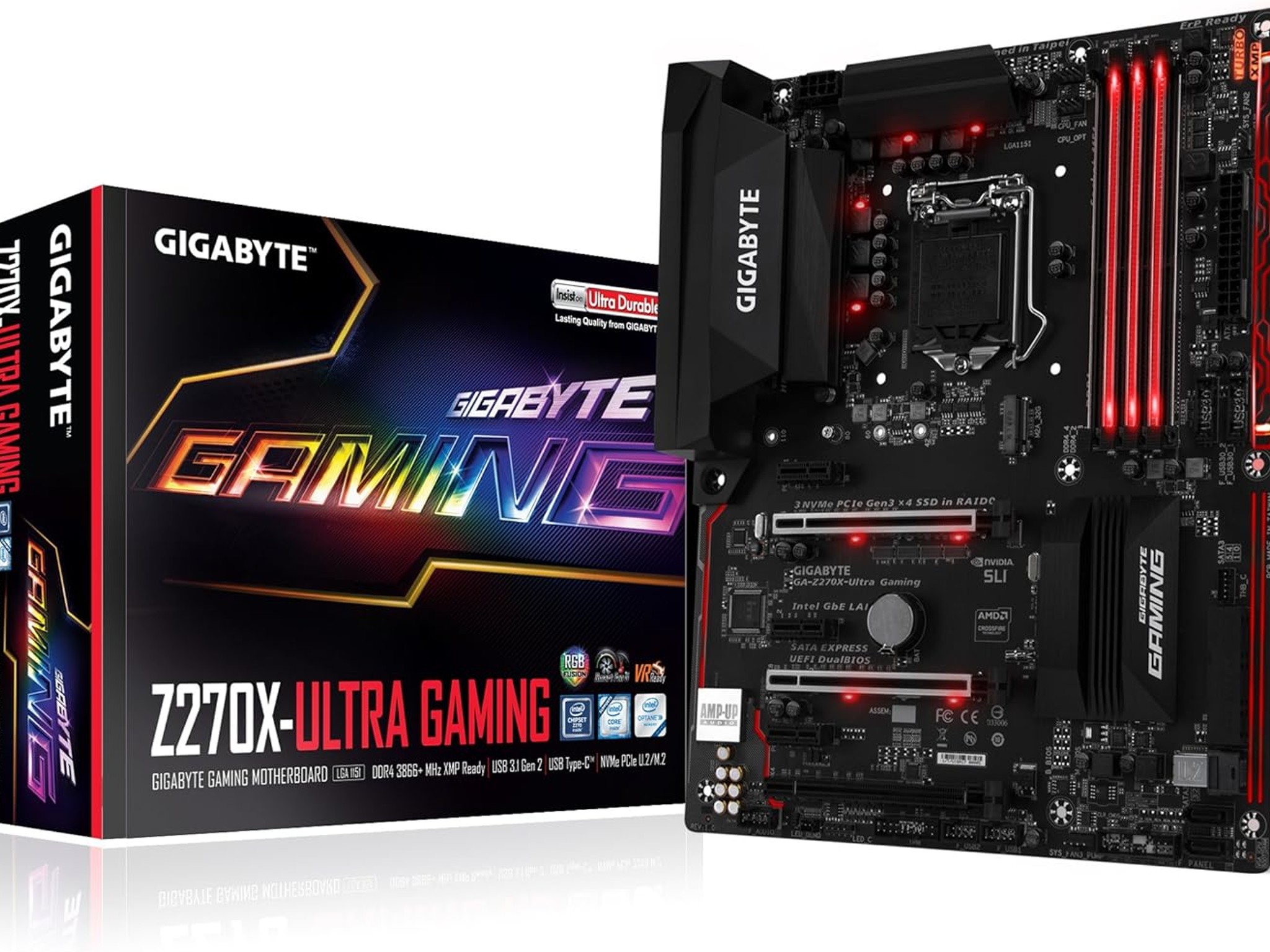 Gigabyte GA-Z270X Ultra Gaming Motherboard - LGA 1151, DDR4, USB 3.1, RGB Fusion