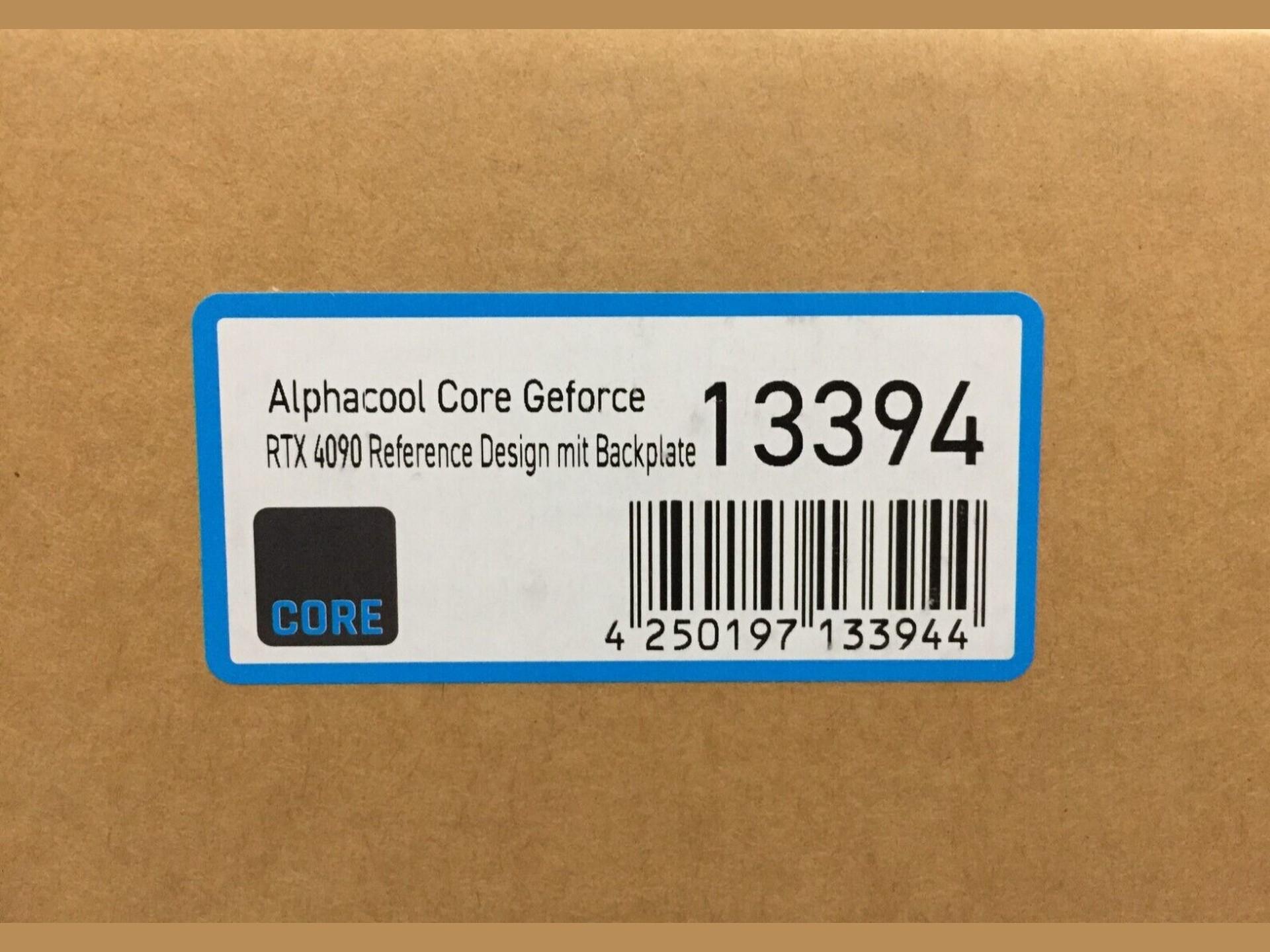 Alphacool Core RTX 4090 Reference GPU Water Block w/ Backplate 13394
