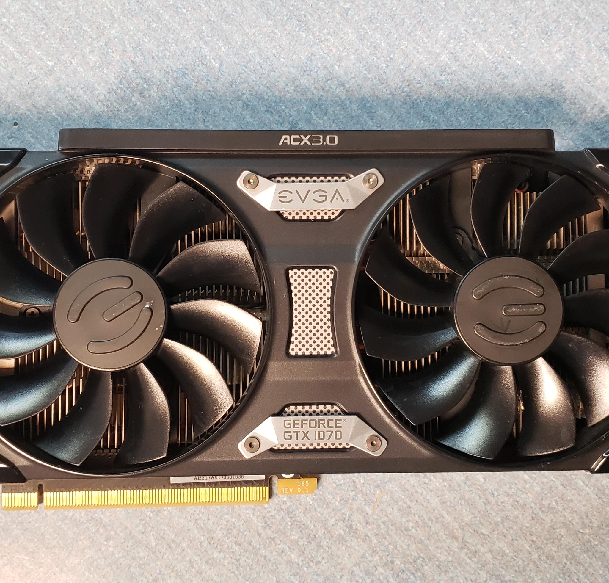 EVGA GTX 1070 SC graphics card.