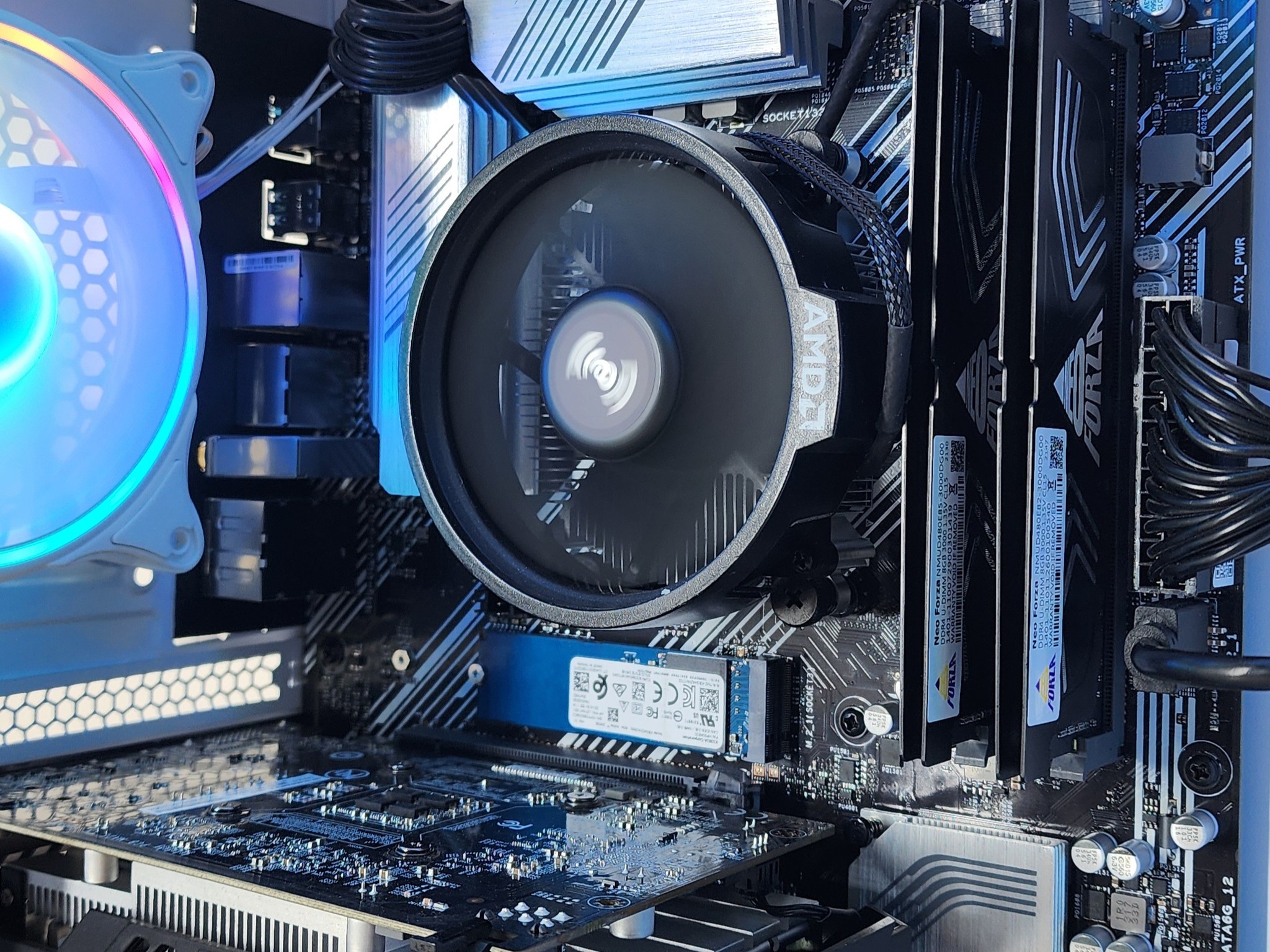 Gaming PC Ryzen 5 5600G 16GB RAM 256GB SSD+1TB HDD GTX 1650 4GB Win 11 Computer