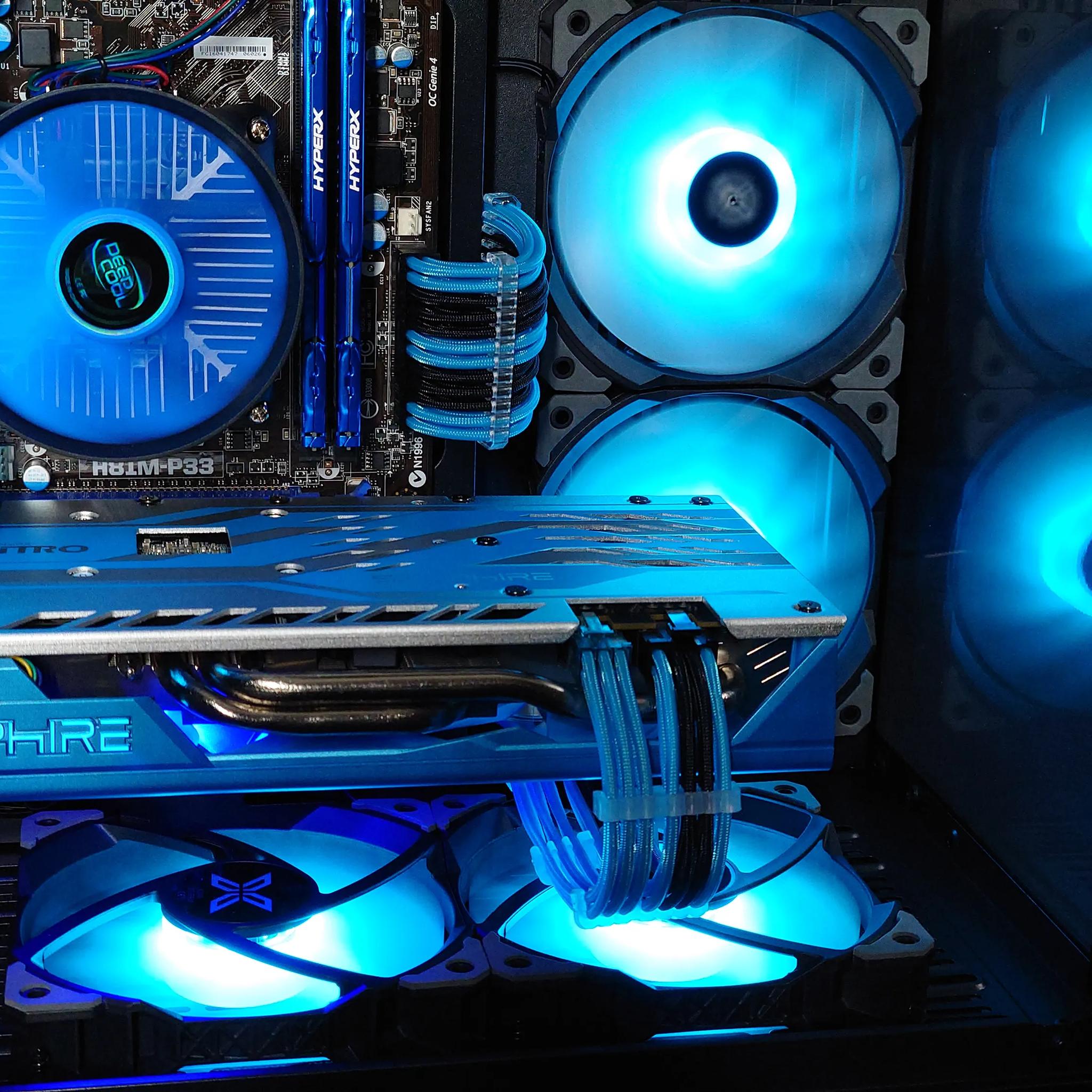 💙🤖BB-8 Budget Gaming PC🔷AMD RX 580 8GB🔷Intel Core i7 4770🔷16GB DDR3 🔷512GB SSD