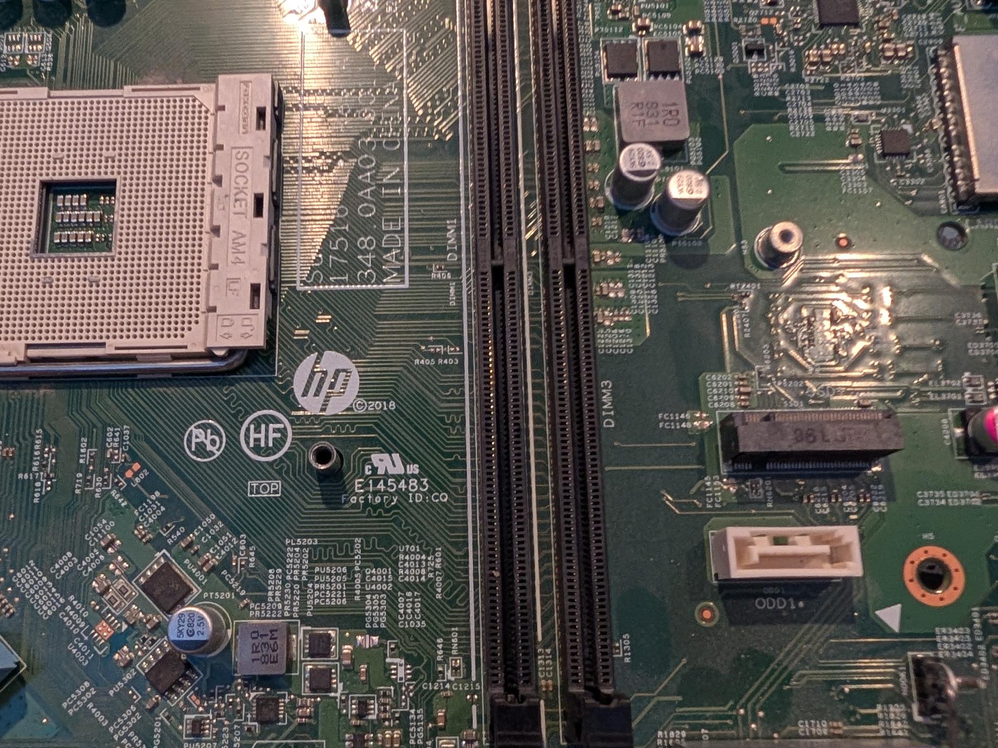 HP AM4 motherboard