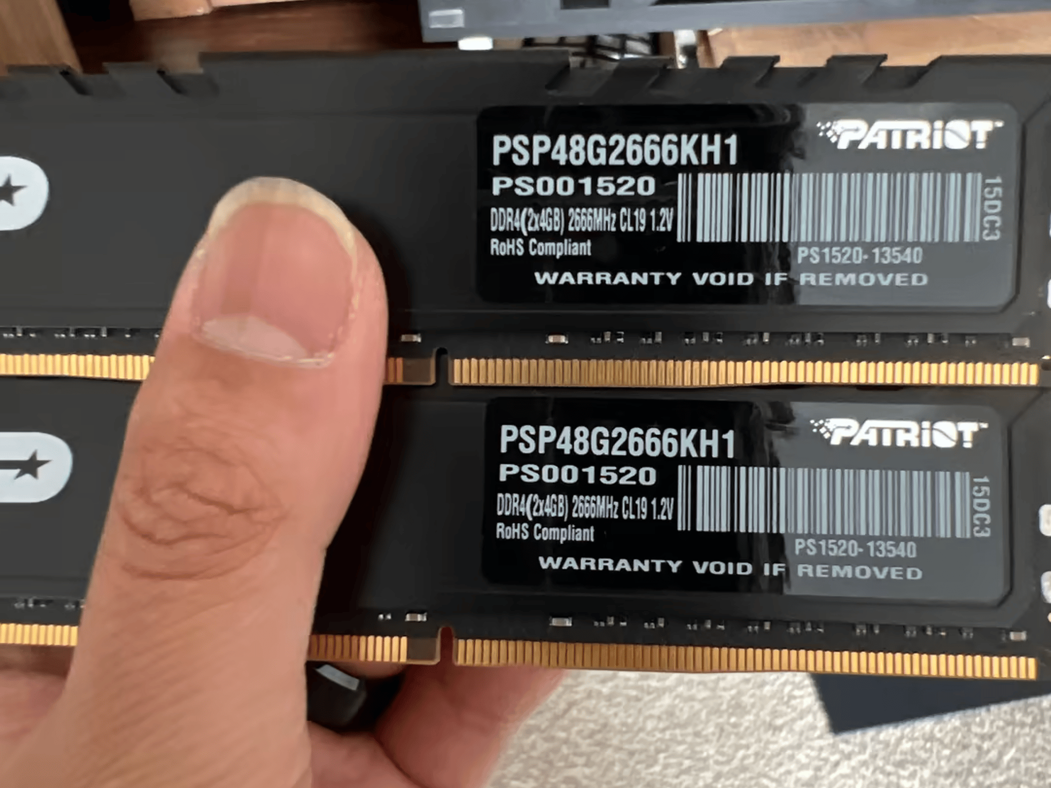 Patriot DDR4 8gb (2x4gb) 2666mhz CL19 - NO XMP