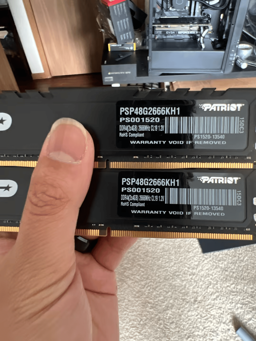 Patriot DDR4 8gb (2x4gb) 2666mhz CL19 - NO XMP