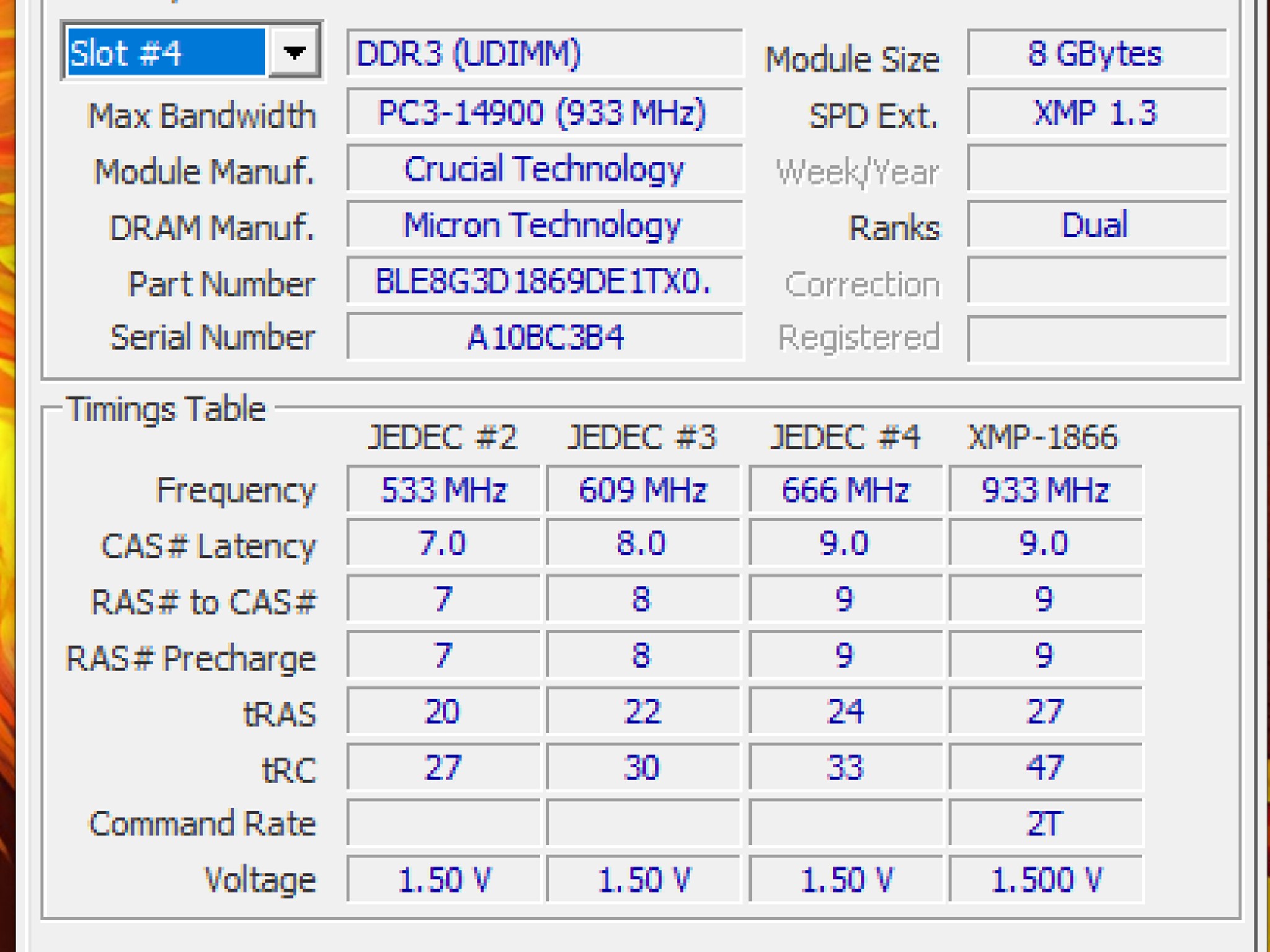 Crucial Ballistix Elite 16 GB (2 x 8 GB) DDR3-1866 CL9 Memory