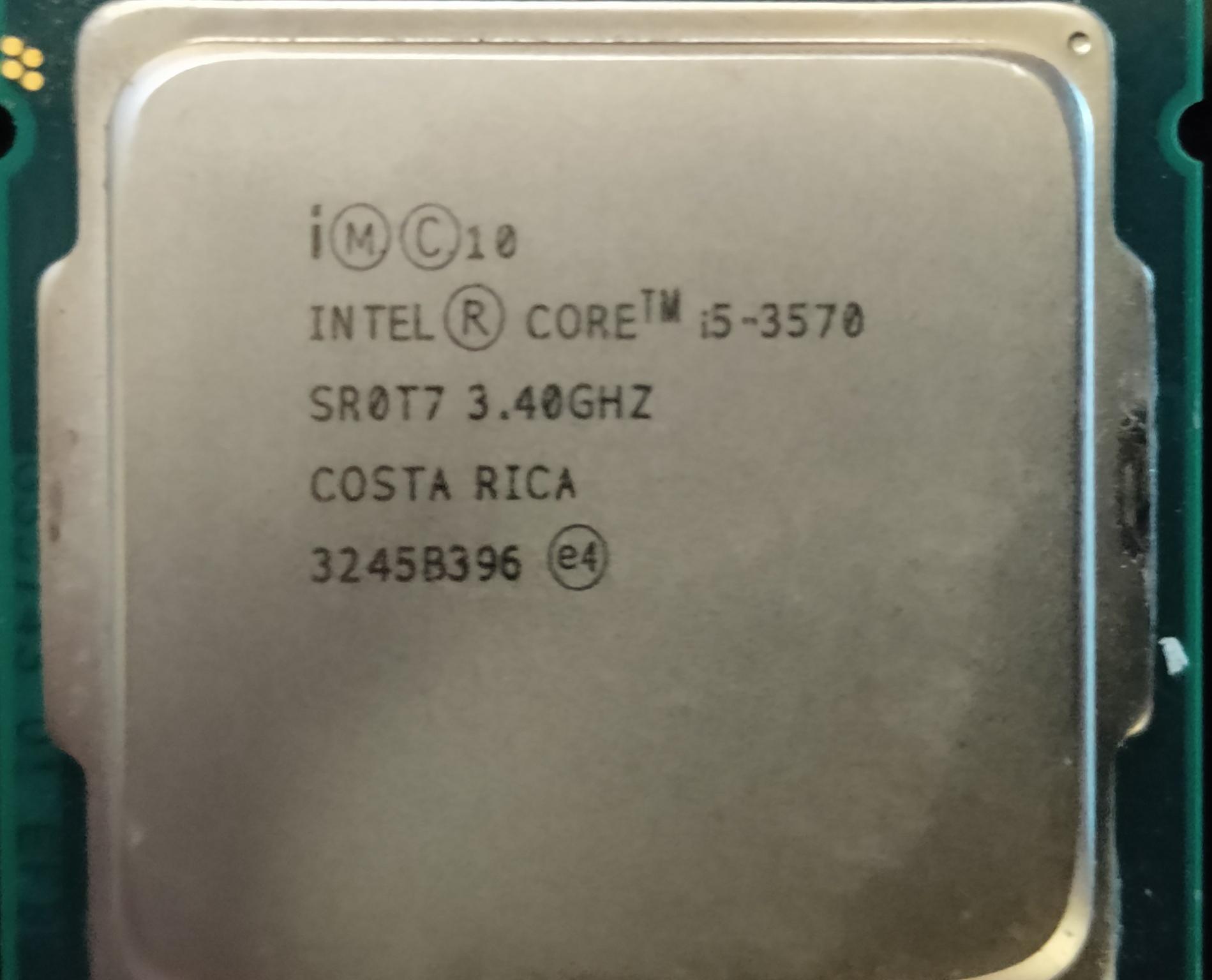 Intel Core i5-3570 CPU (3.4 GHz) + Stock Cooler!!! 😎