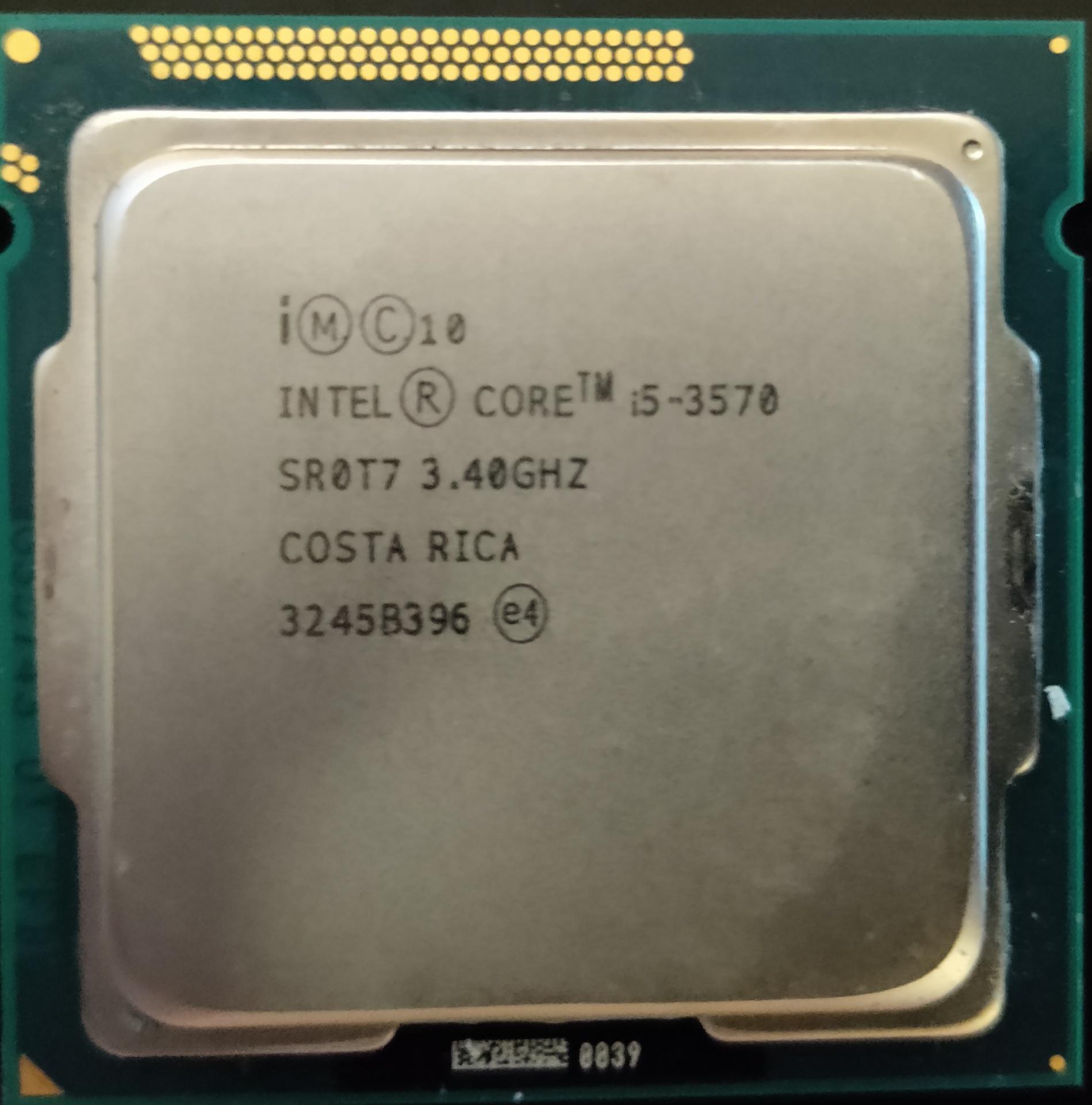 Intel Core i5-3570 CPU (3.4 GHz) + Stock Cooler!!! 😎