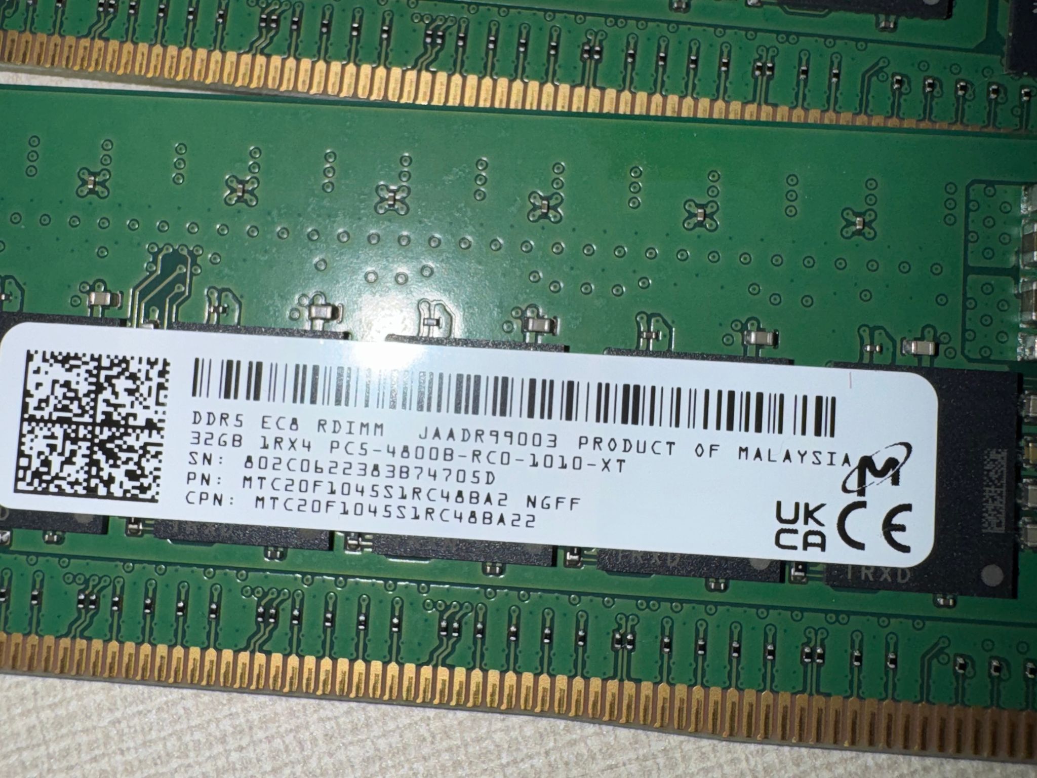 Micron ddr5 ram 128gb