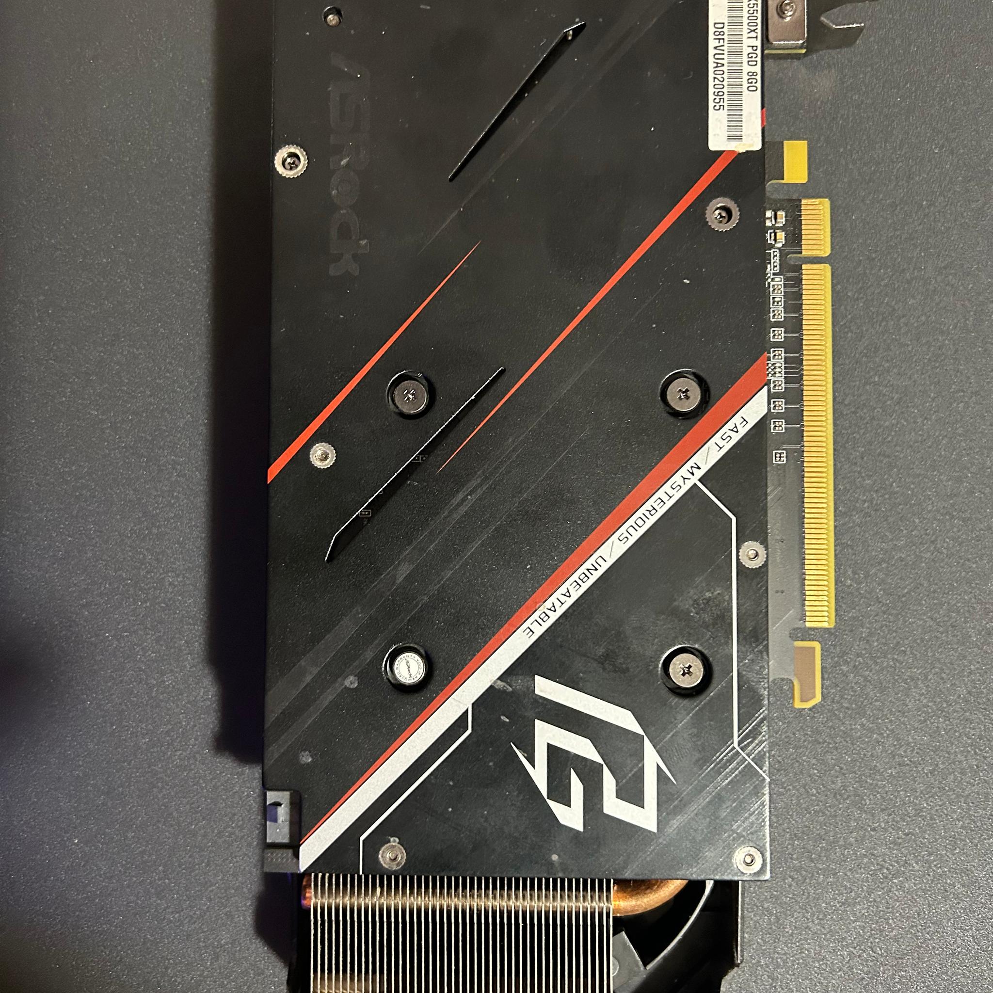 Asrock phantom 5500 xt 8 gb like new