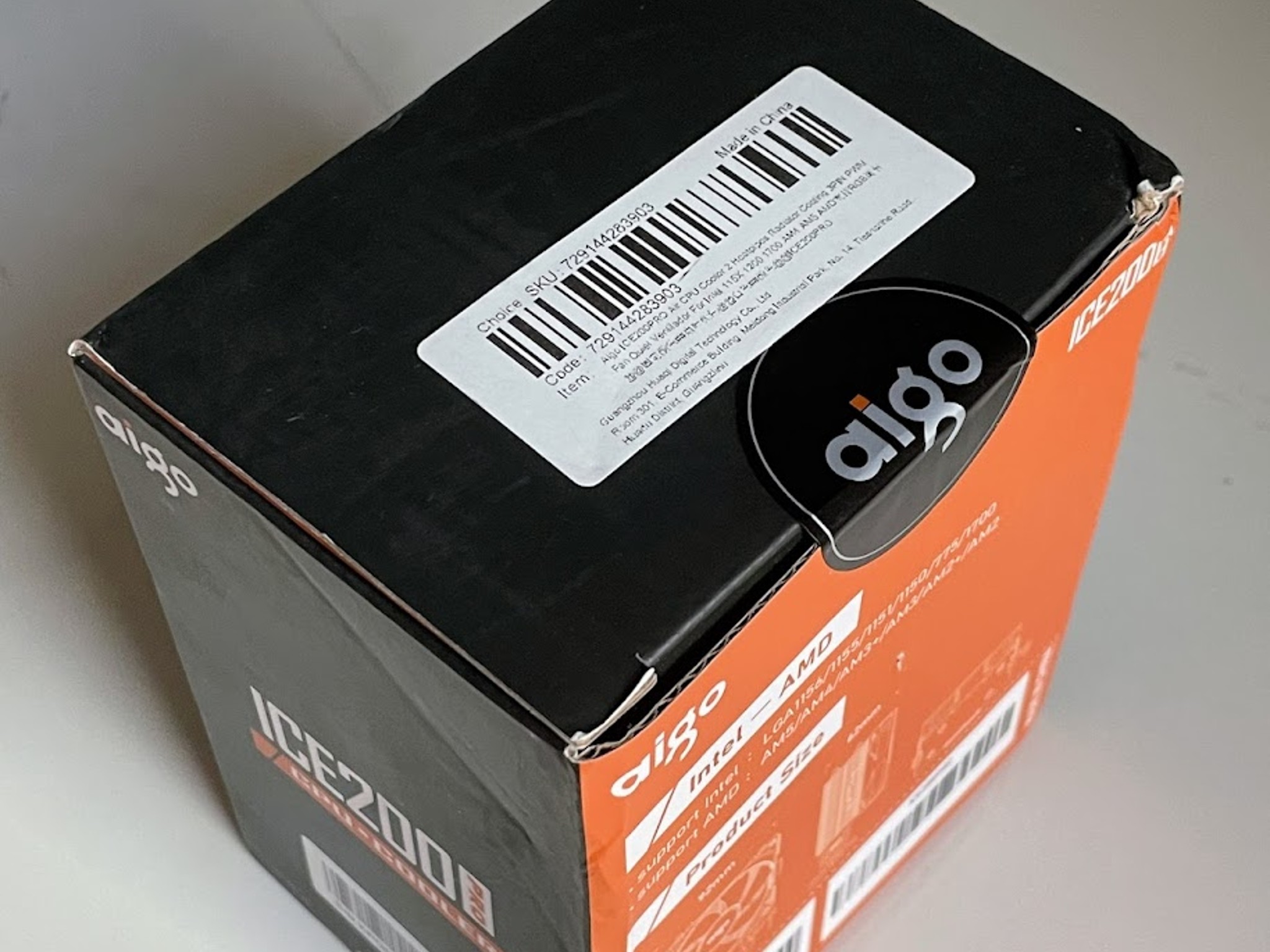BNIB Aigo ICE200PRO 2 Heatpipes CPU Air Cooler 3PIN Fan w/ Intel 115X/1200/1700 AMD AM4/AM5 mounting
