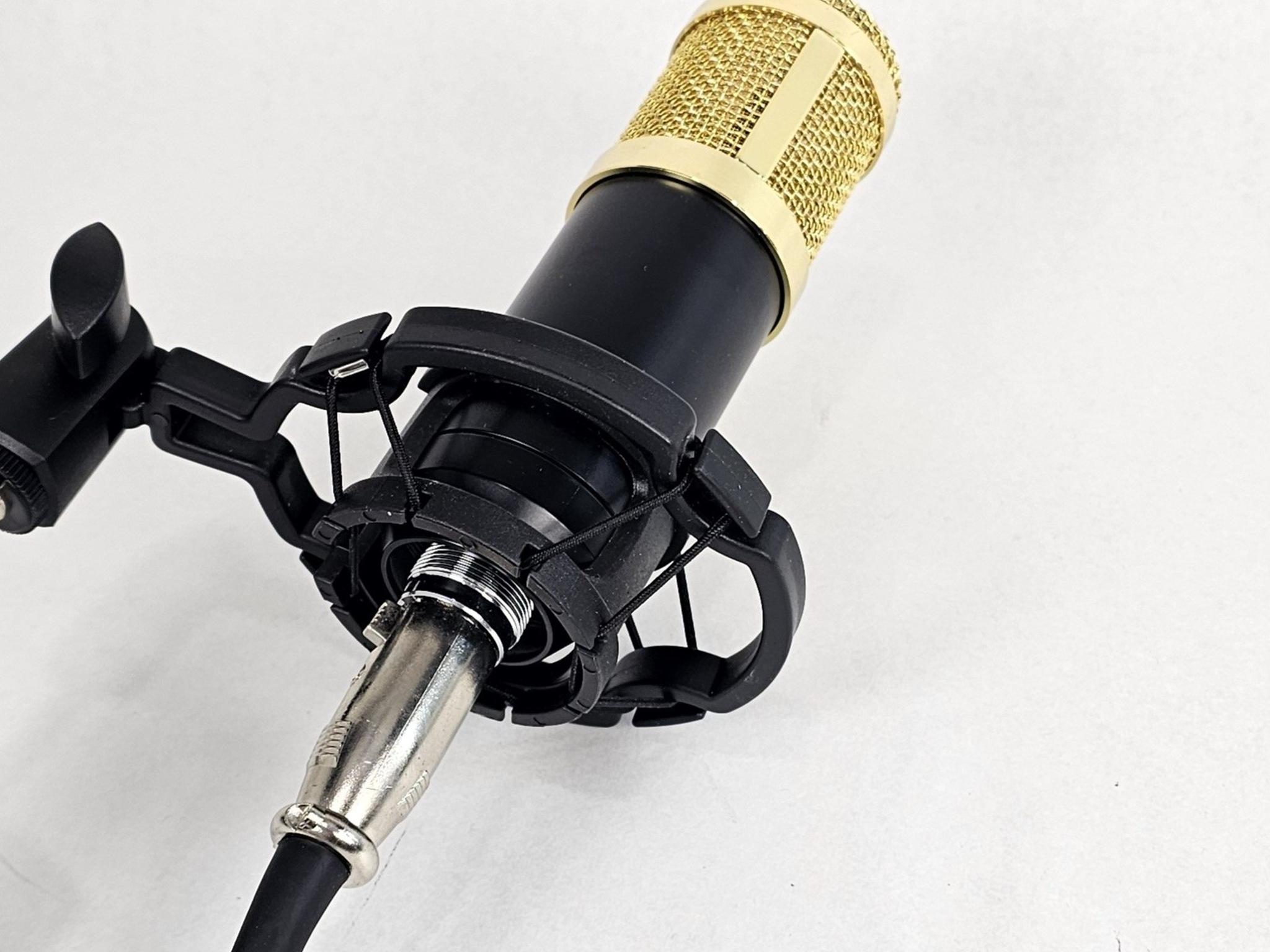 Microphone with Arm Stand, Shock Mount and Pop Filter - 3.5mm