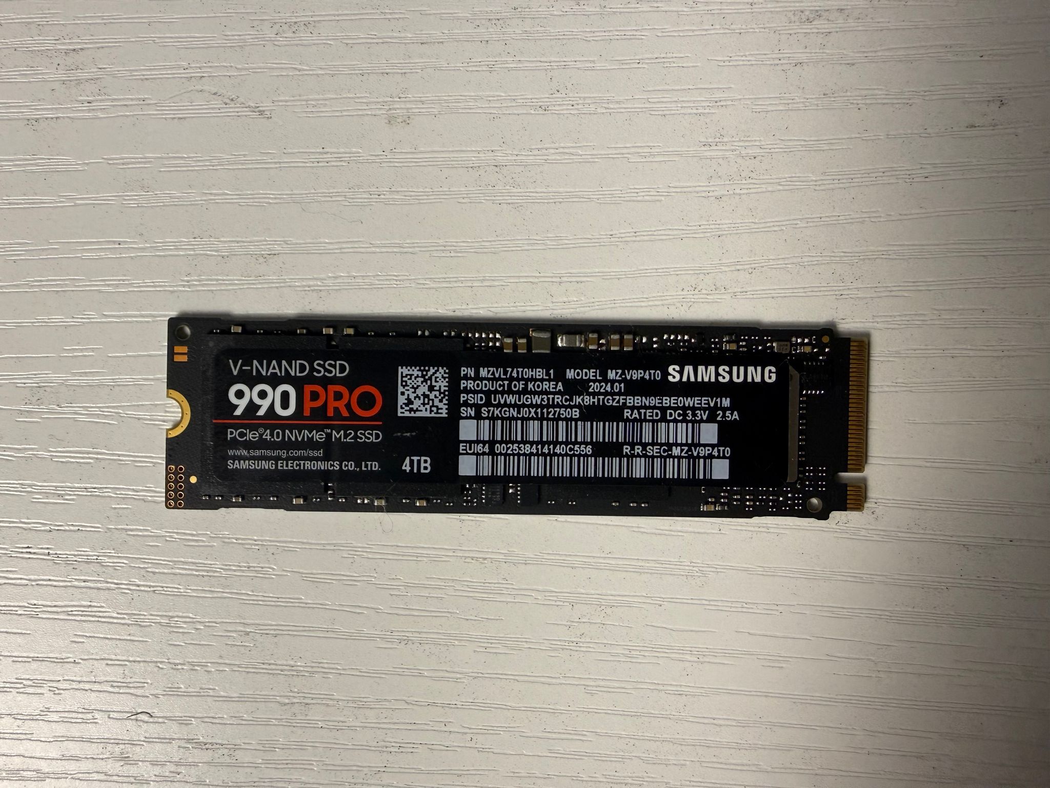 Samsung 990 Pro 4TB