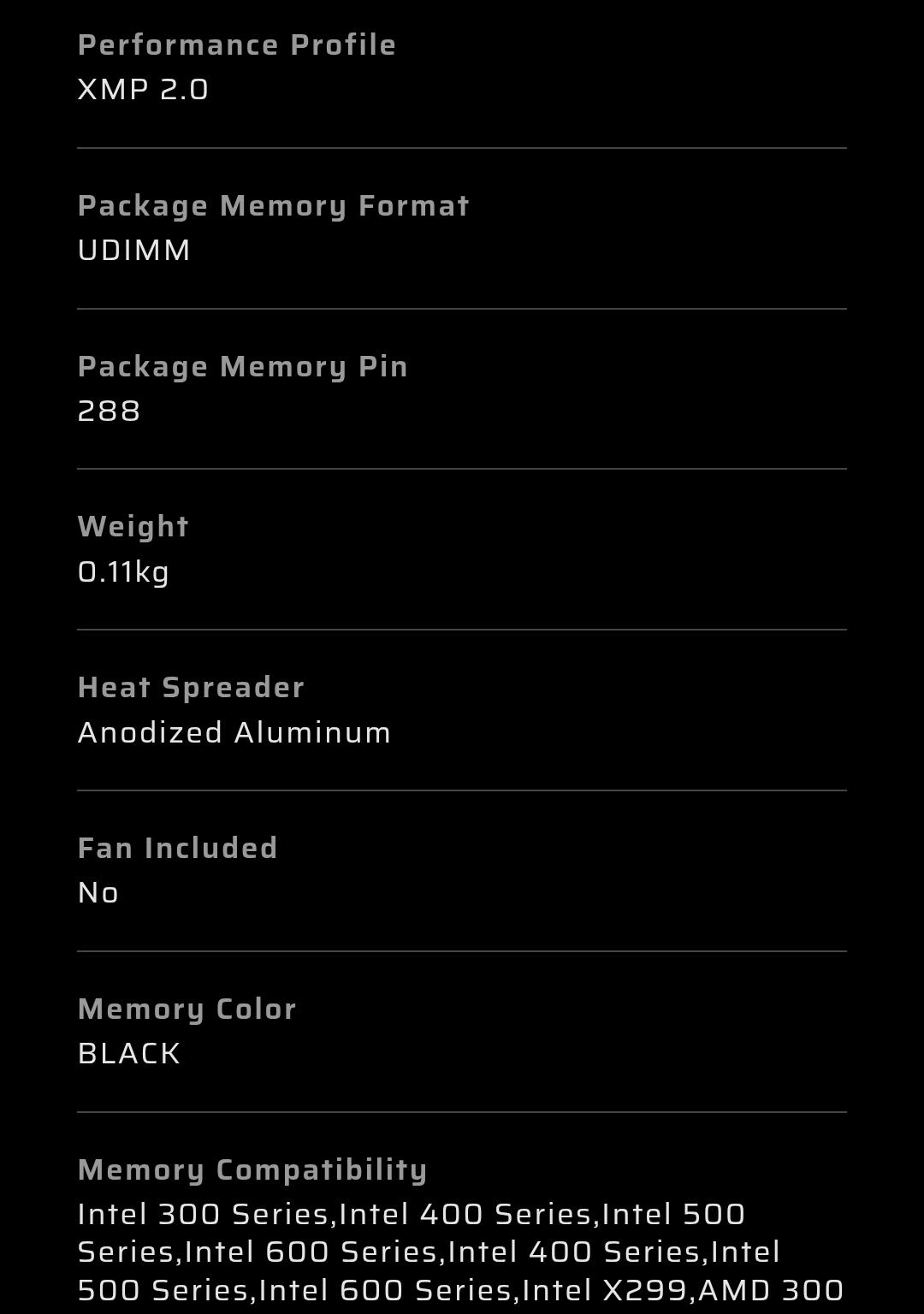 Corsair Vengeance LPX 32GB (2x16GB) DDR4 3200MHz C16