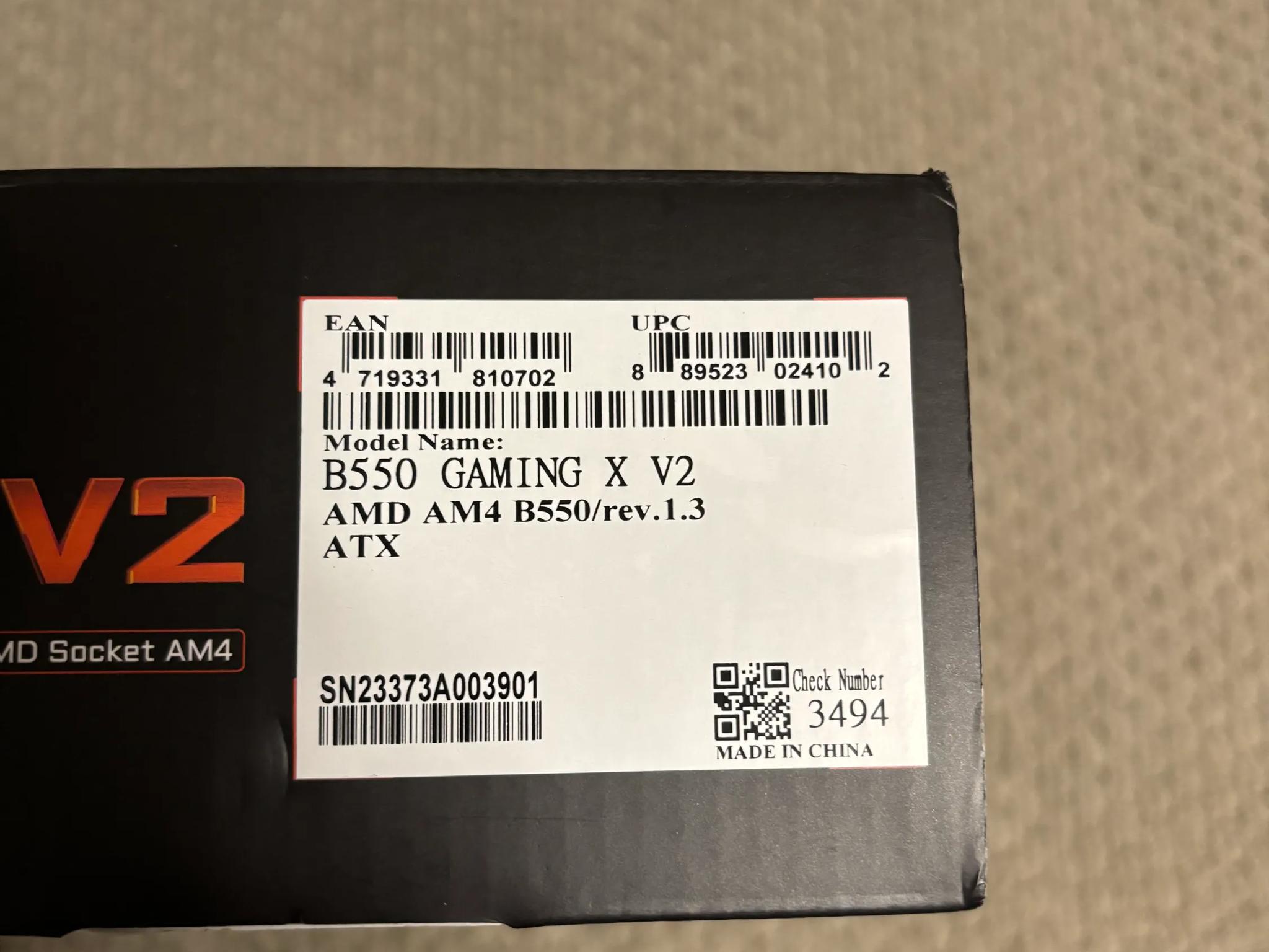 B550 Gaming X V2 + 16gb ram BUNDLE