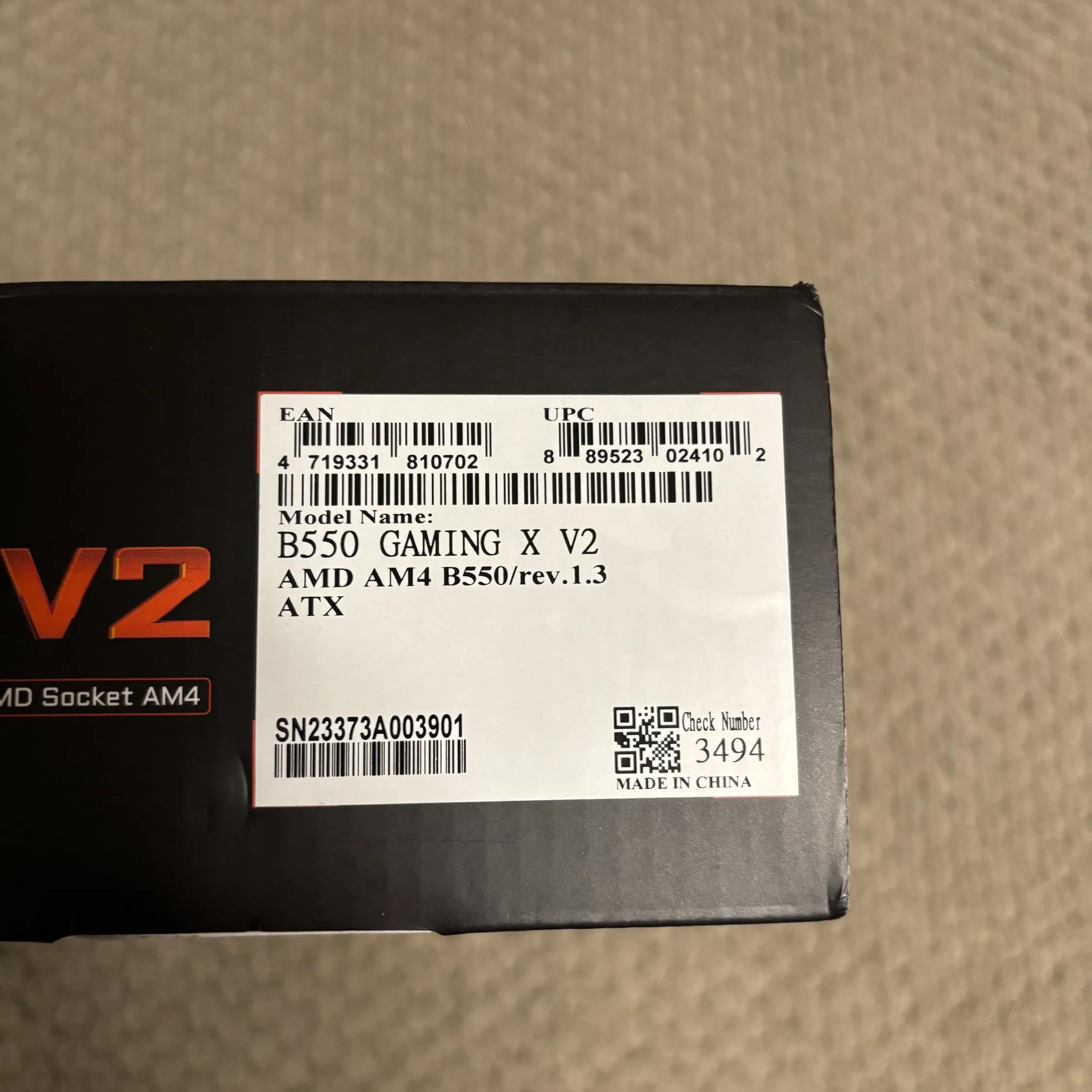 B550 Gaming X V2 + 16gb ram BUNDLE
