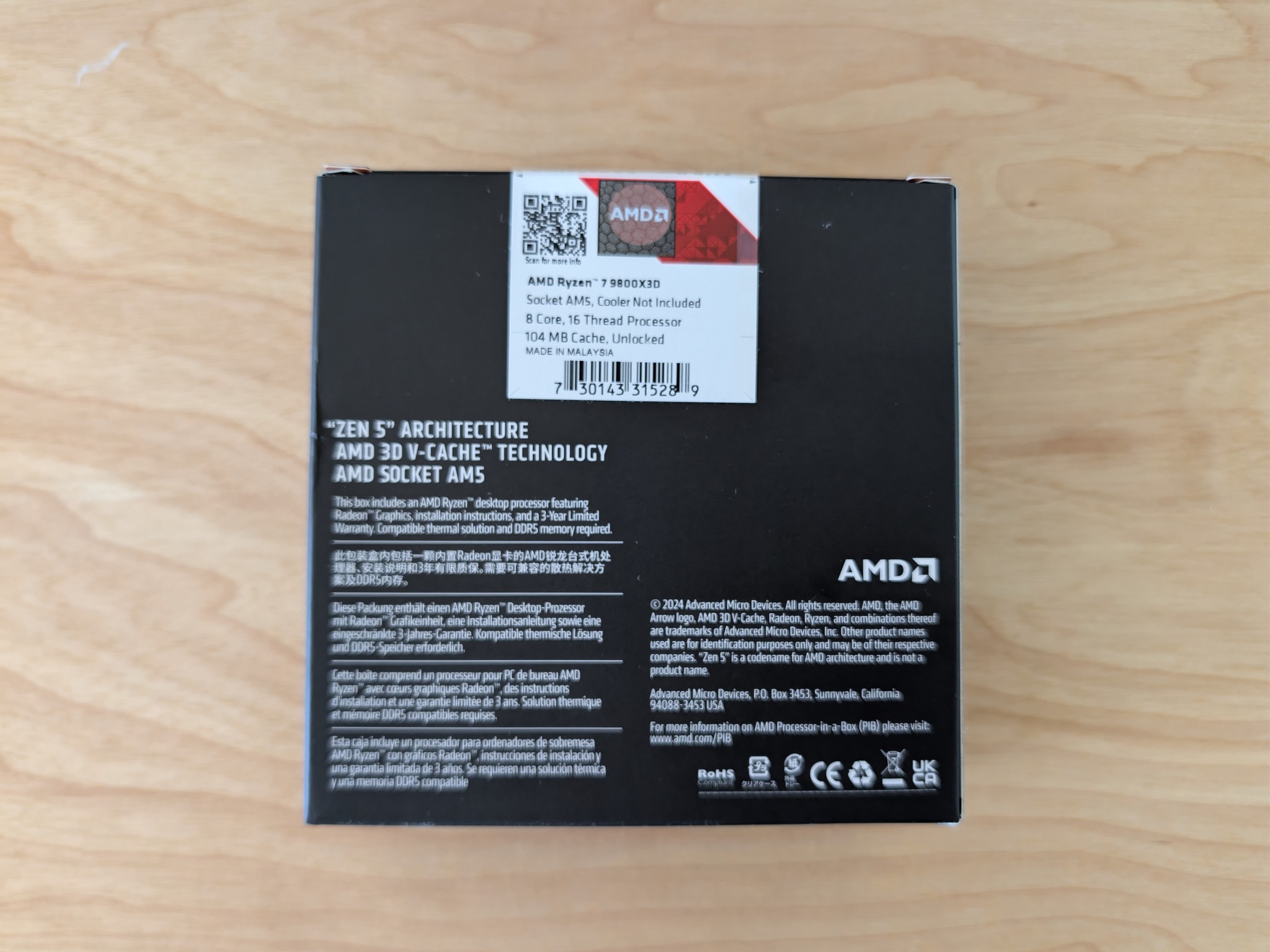 Brand New Ryzen 7 9800X3D + Gigabyte X870E AORUS PRO