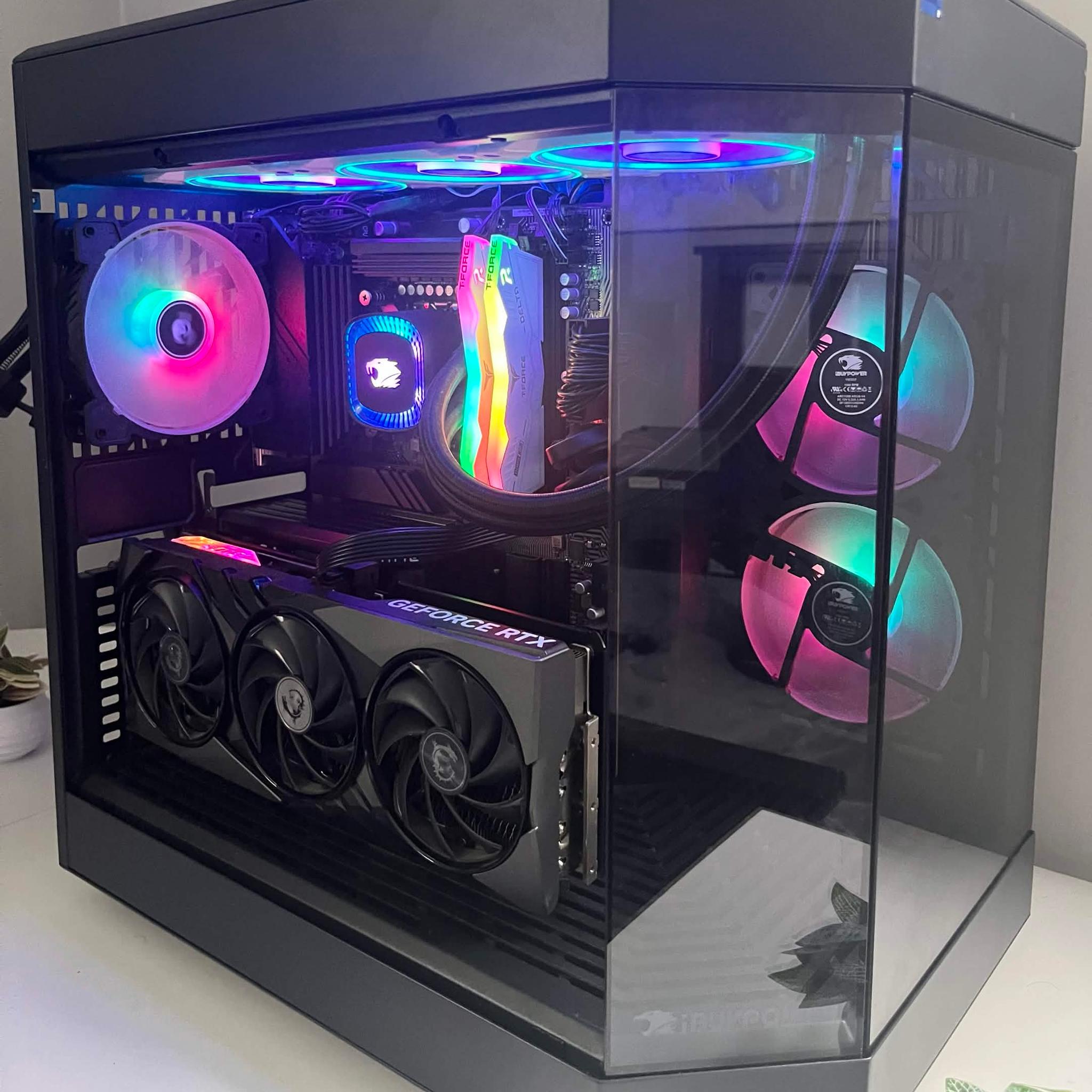 🖥️ RTX 4070 ti | i9 14900k | 32gb DDR5 | 1tb Gen 4 NVMe | Water Cooled Black Gaming PC