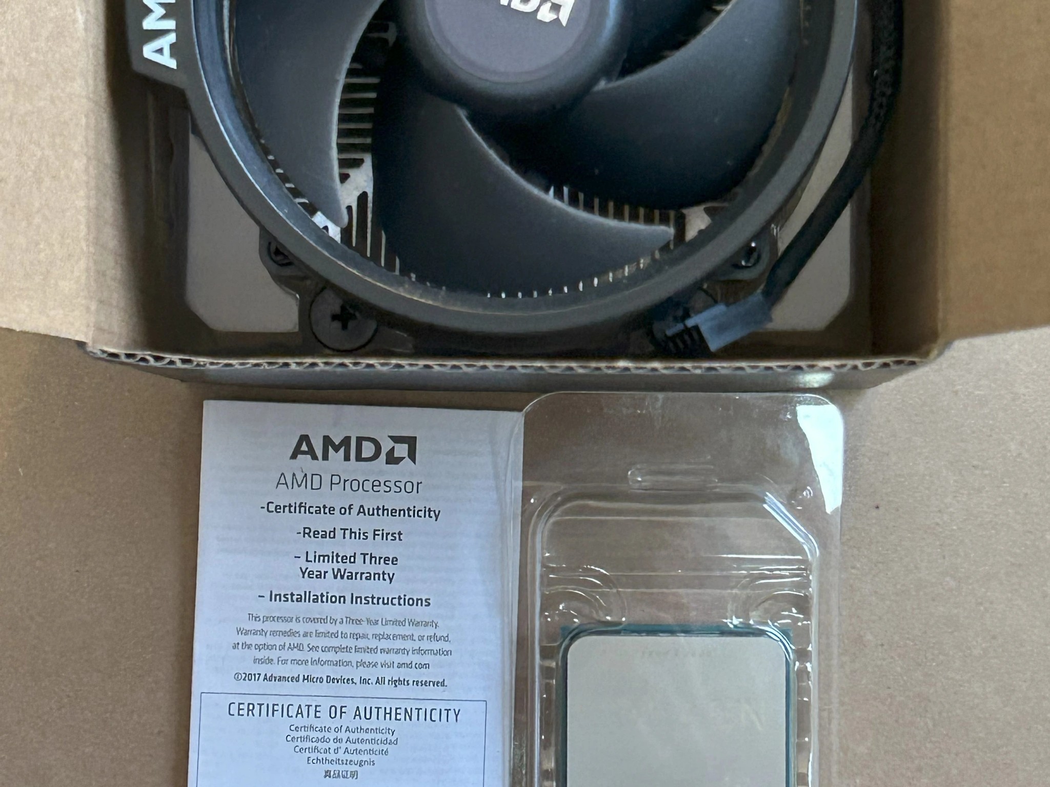 AMD Ryzen 5 2600 3.4 GHz 6-Core Processor w/ Wraith Stealth Cooler