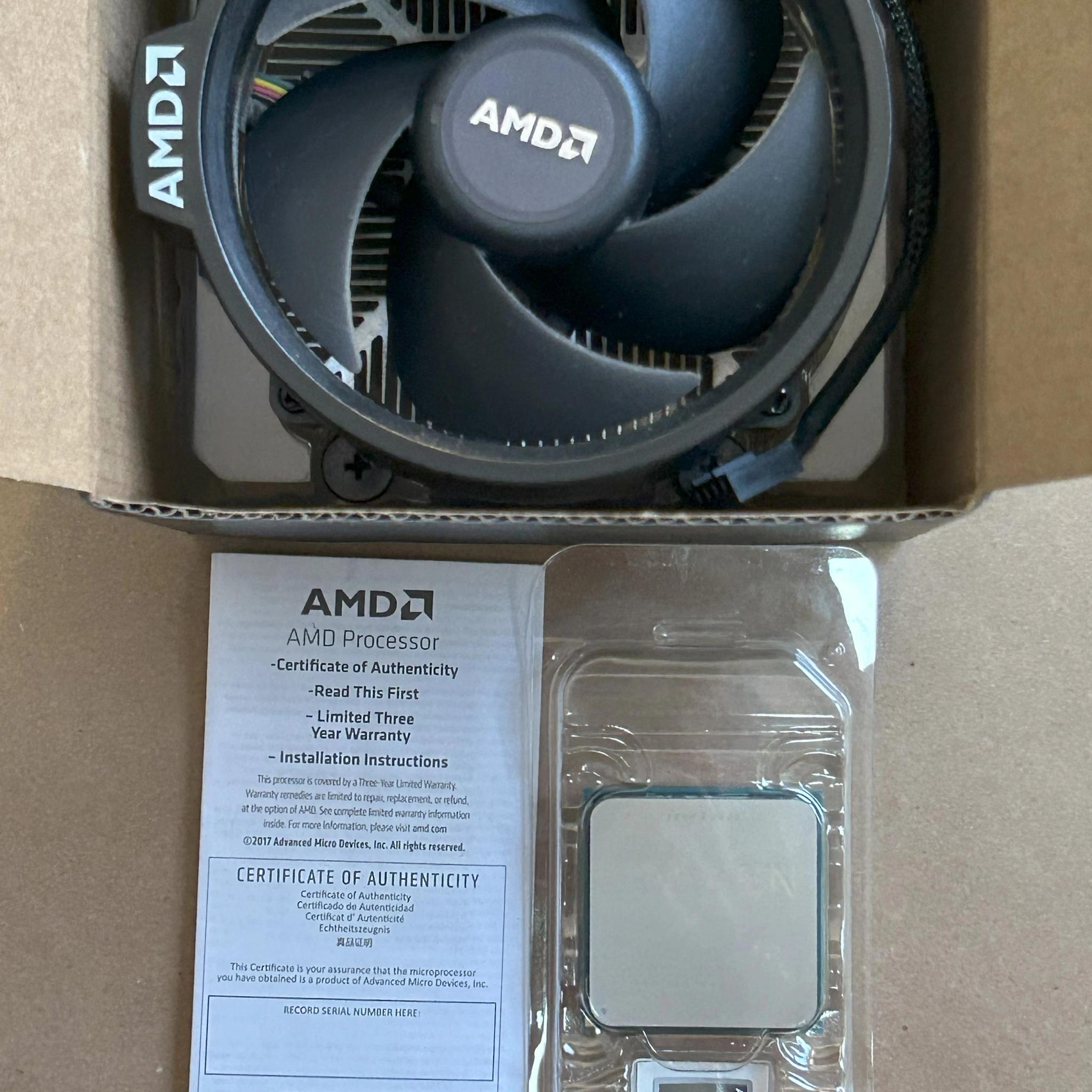 AMD Ryzen 5 2600 3.4 GHz 6-Core Processor w/ Wraith Stealth Cooler