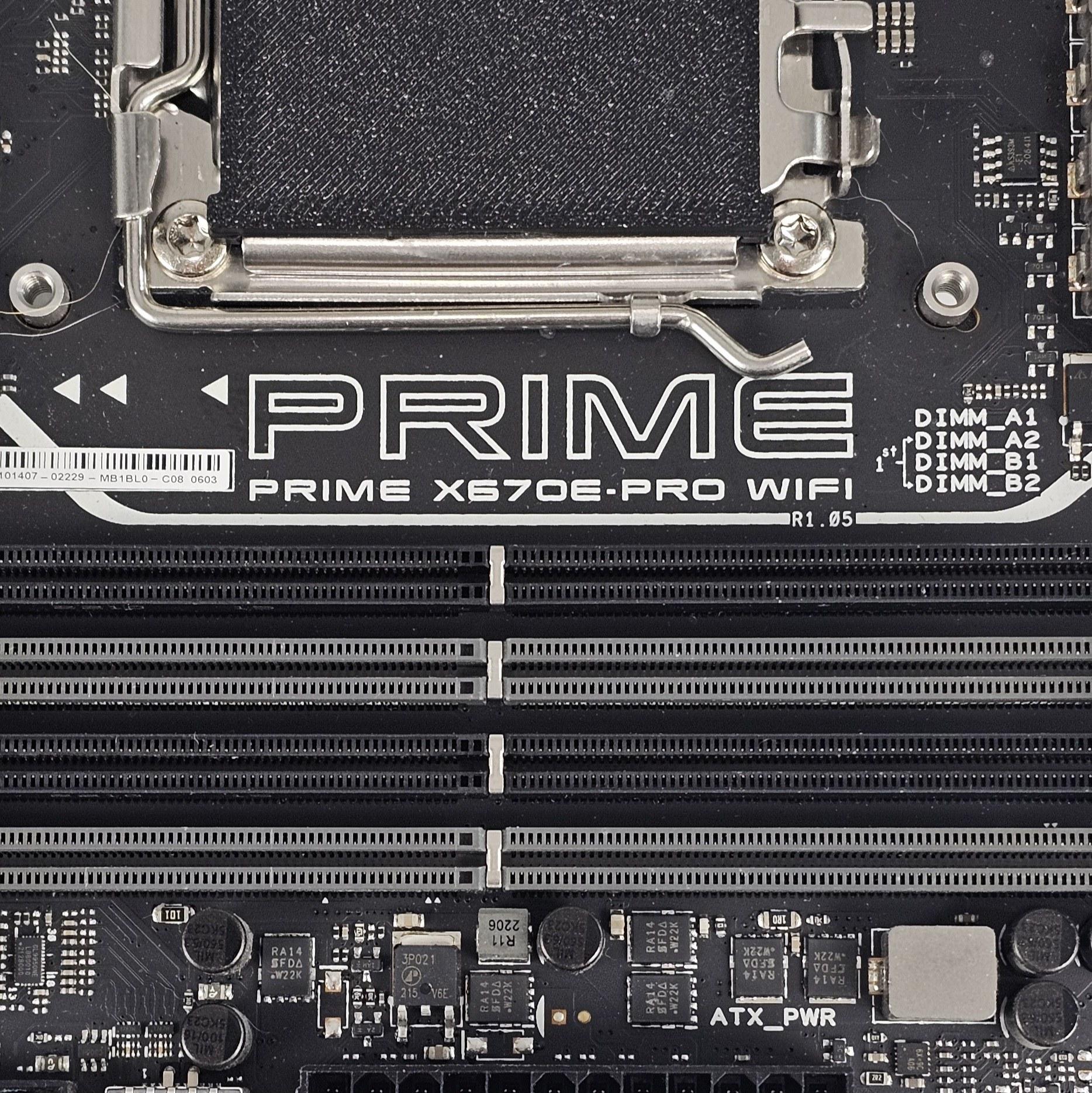 ASUS PRIME X670E-PRO WIFI AMD AM5 DDR5 ATX Motherboard
