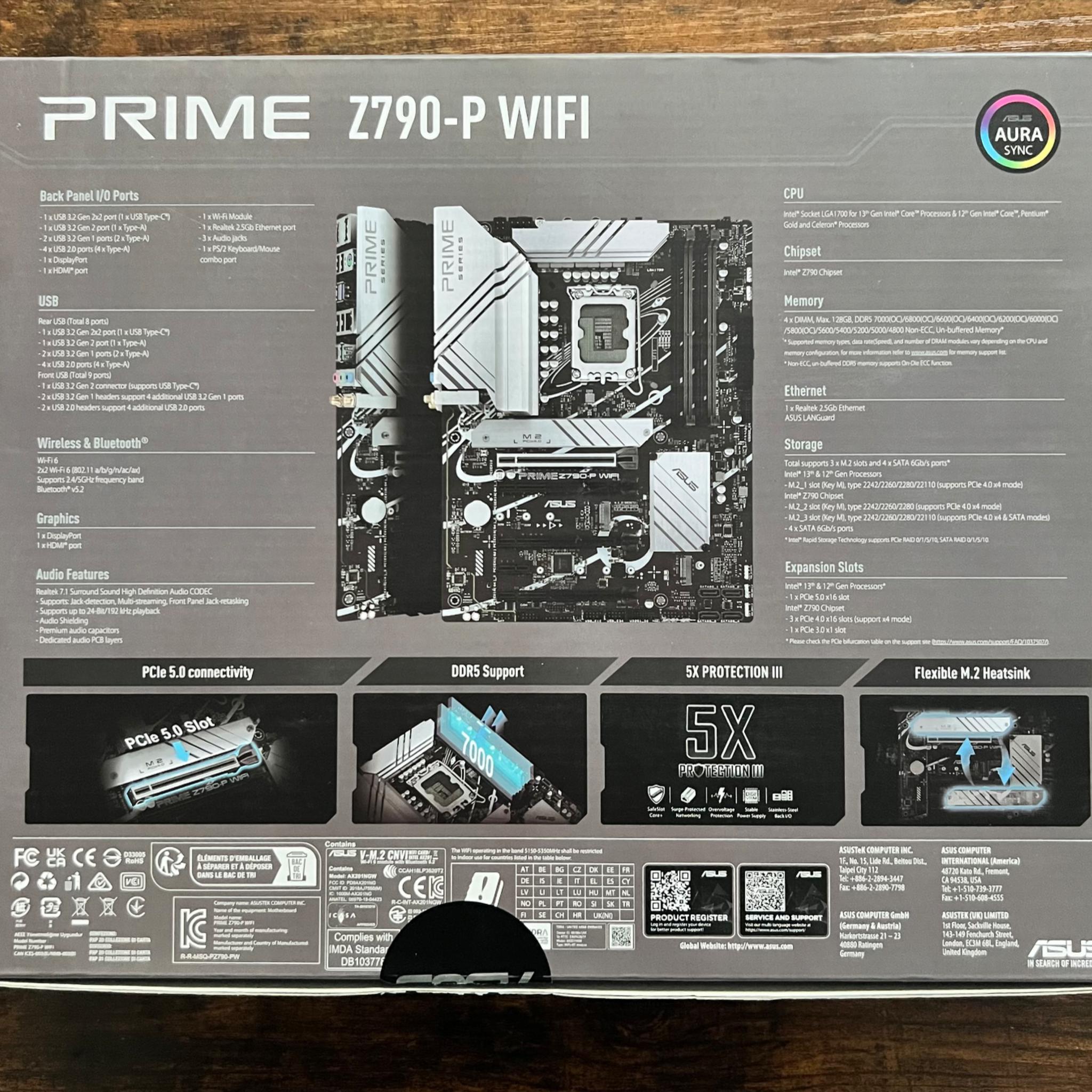 ASUS Z790-P | Intel Core i5-12600KF | 32GB DDR5