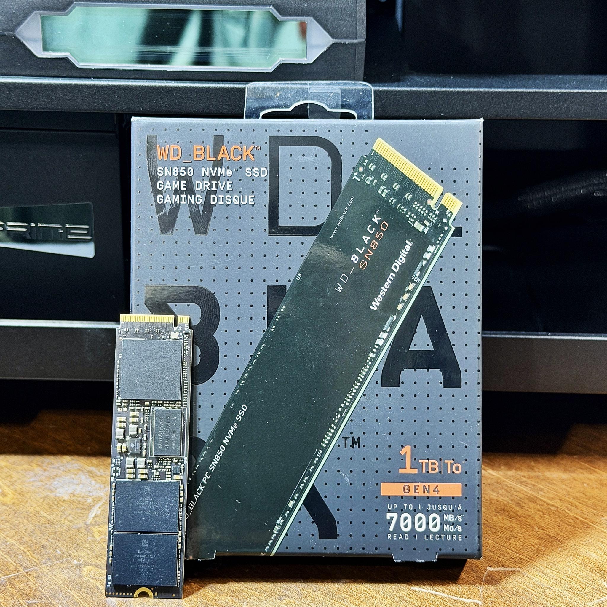 WD_Black SN850 1TB Gen 4 NVMe - used, excellent condition