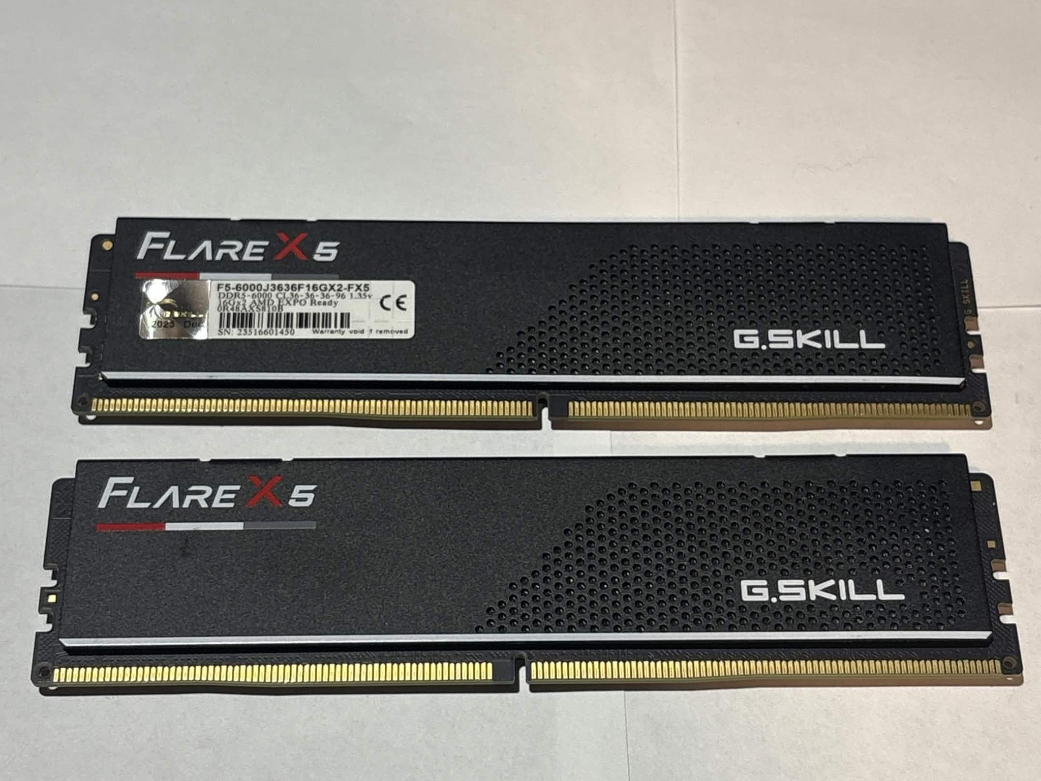 G.Skill Flare X5 32GB (2x16GB) DDR5 6000MHz CL36 EXPO