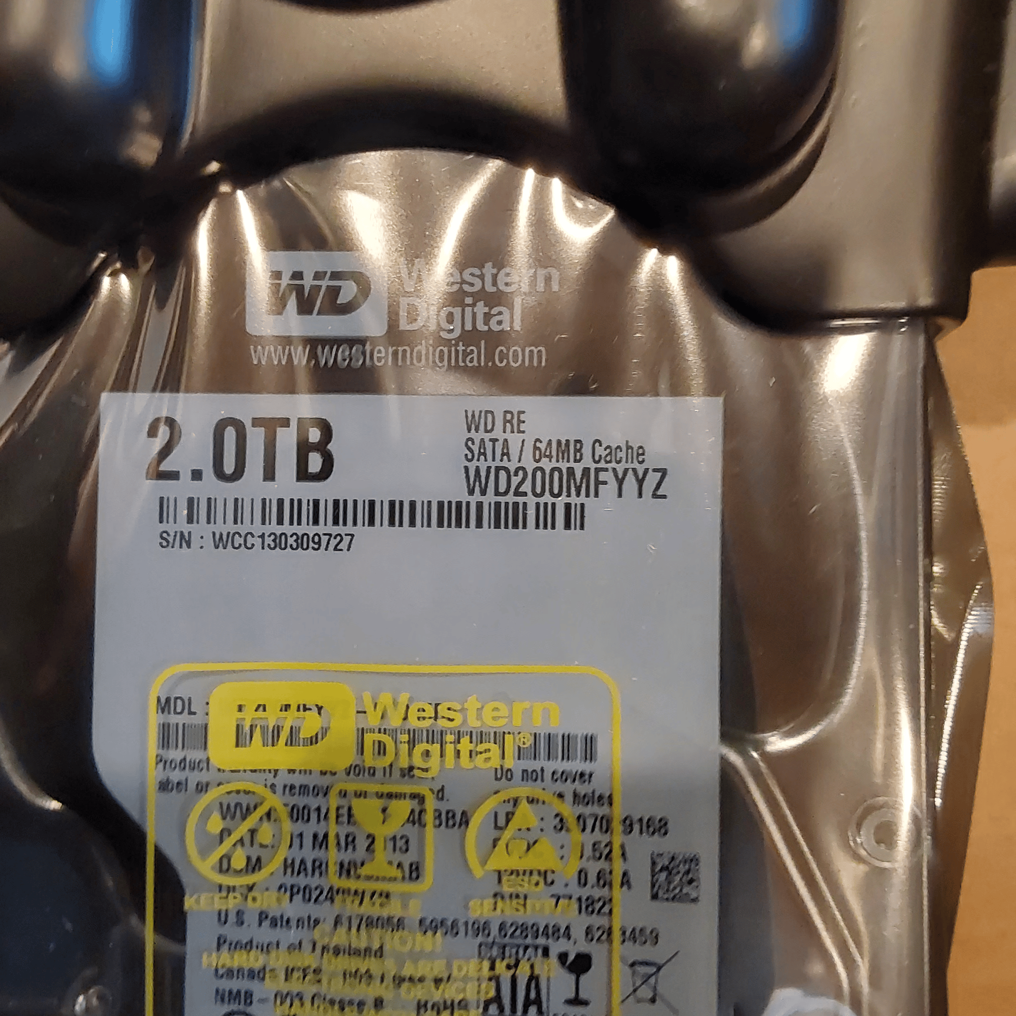 NEW Western Digital RE (Enterprise Storage) 2TB 7200 RPM SATA 6 3.5" Internal Hard Drive-WD200MFYYZ