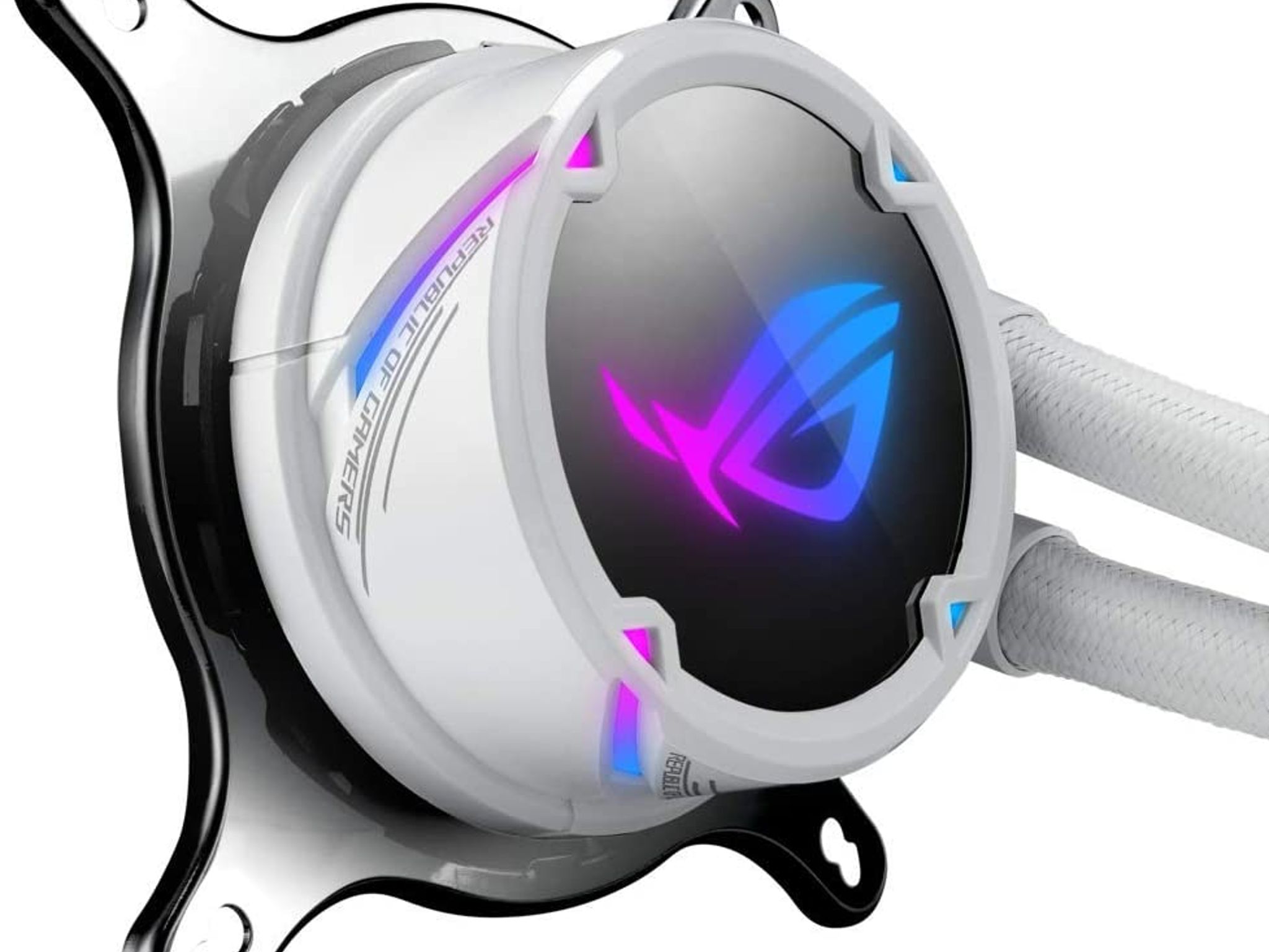 ASUS ROG Strix LC 240 RGB White Edition AIO Liquid CPU Cooler Aura Sync RGB