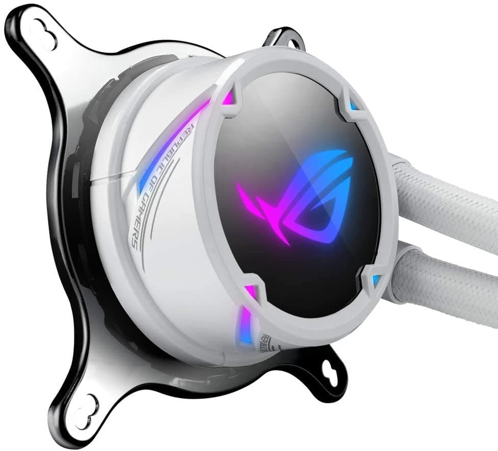 ASUS ROG Strix LC 240 RGB White Edition AIO Liquid CPU Cooler Aura Sync RGB