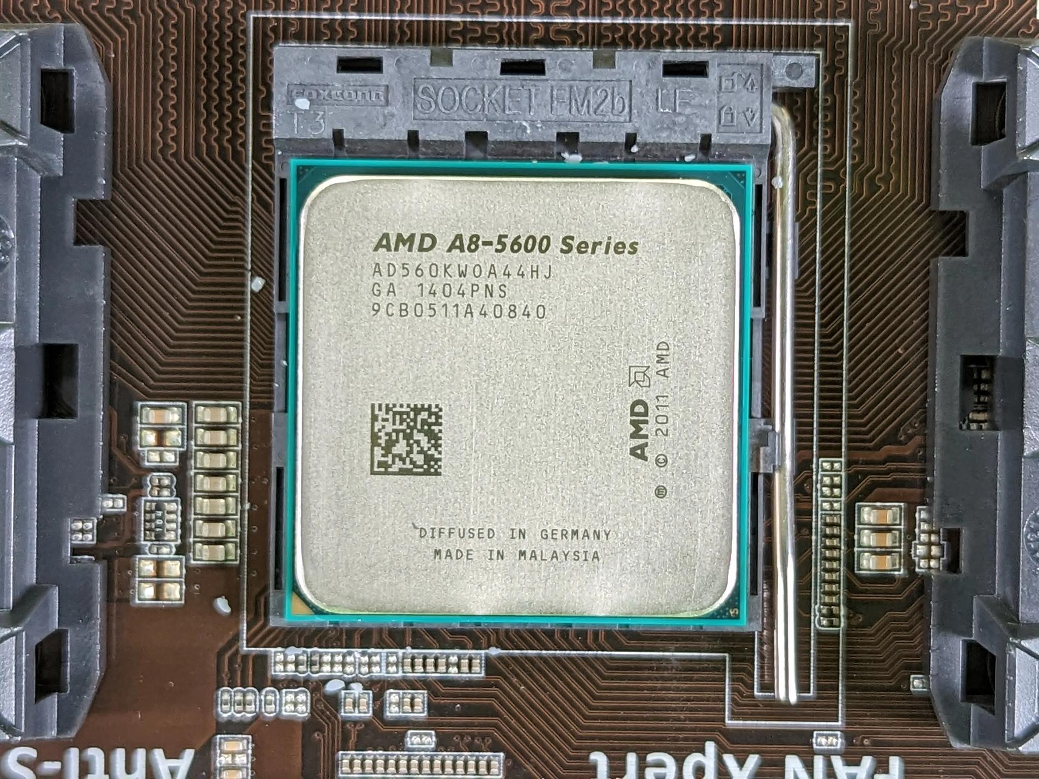 A8-5600K + Asus A55BM-E Motherboard + CPU Cooler + IO shield Combo