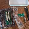 PCIe 1X to Dual Pci Slot Expansion Card PCI-Express 1X Male to PCI Female Adapter for Sound Cards xp