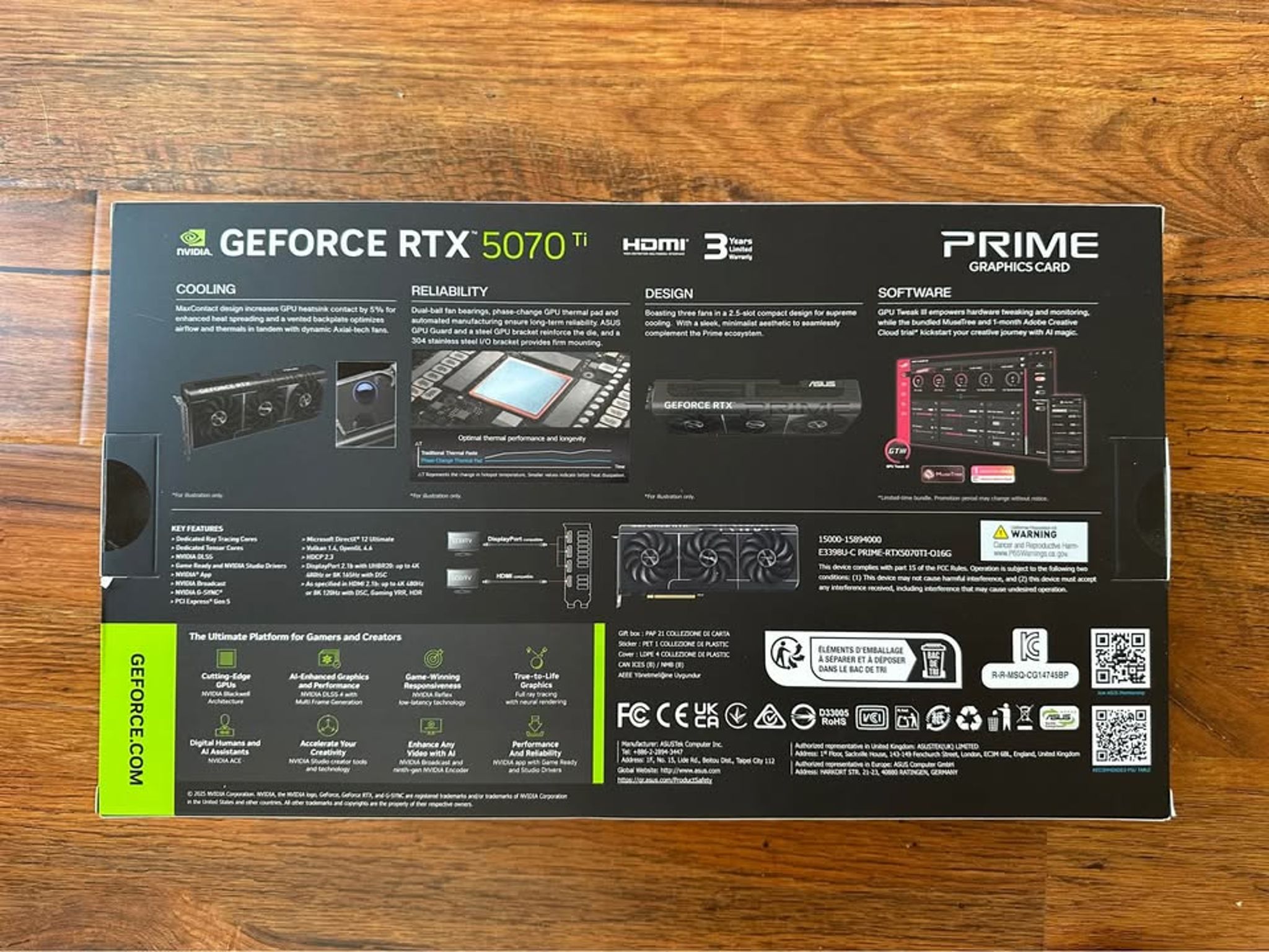 ASUS - PRIME NVIDIA GeForce RTX 5070 Ti OC Edition 16GB GDDR7