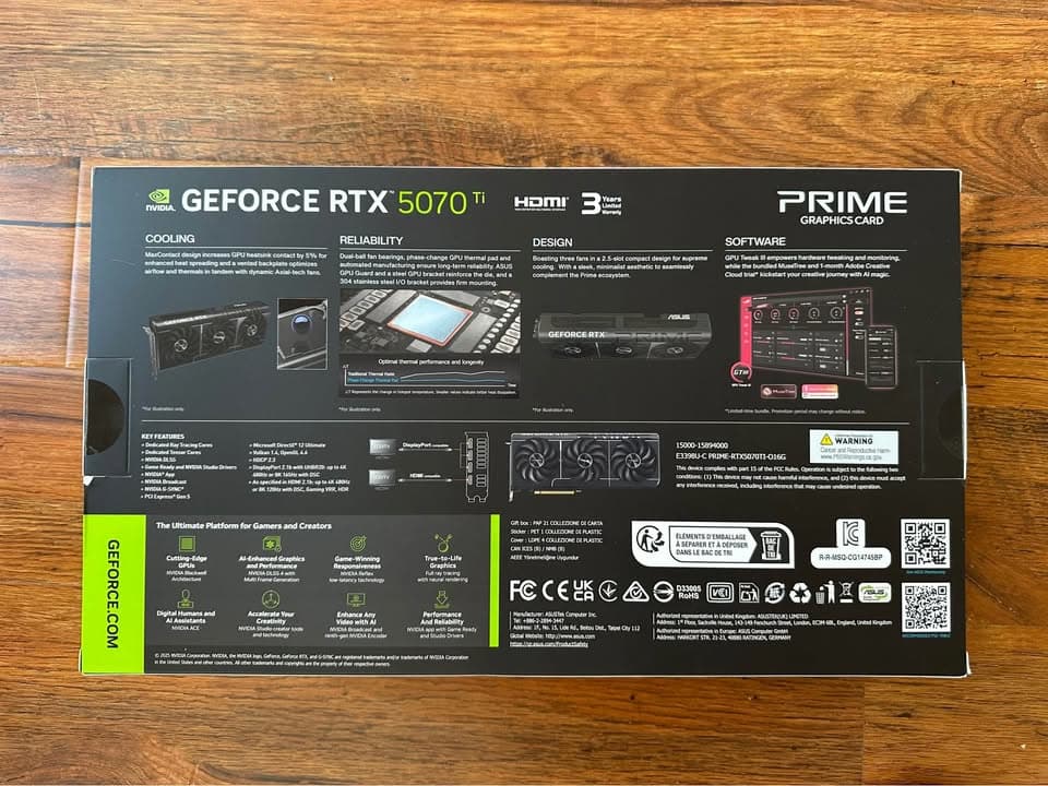 ASUS - PRIME NVIDIA GeForce RTX 5070 Ti OC Edition 16GB GDDR7