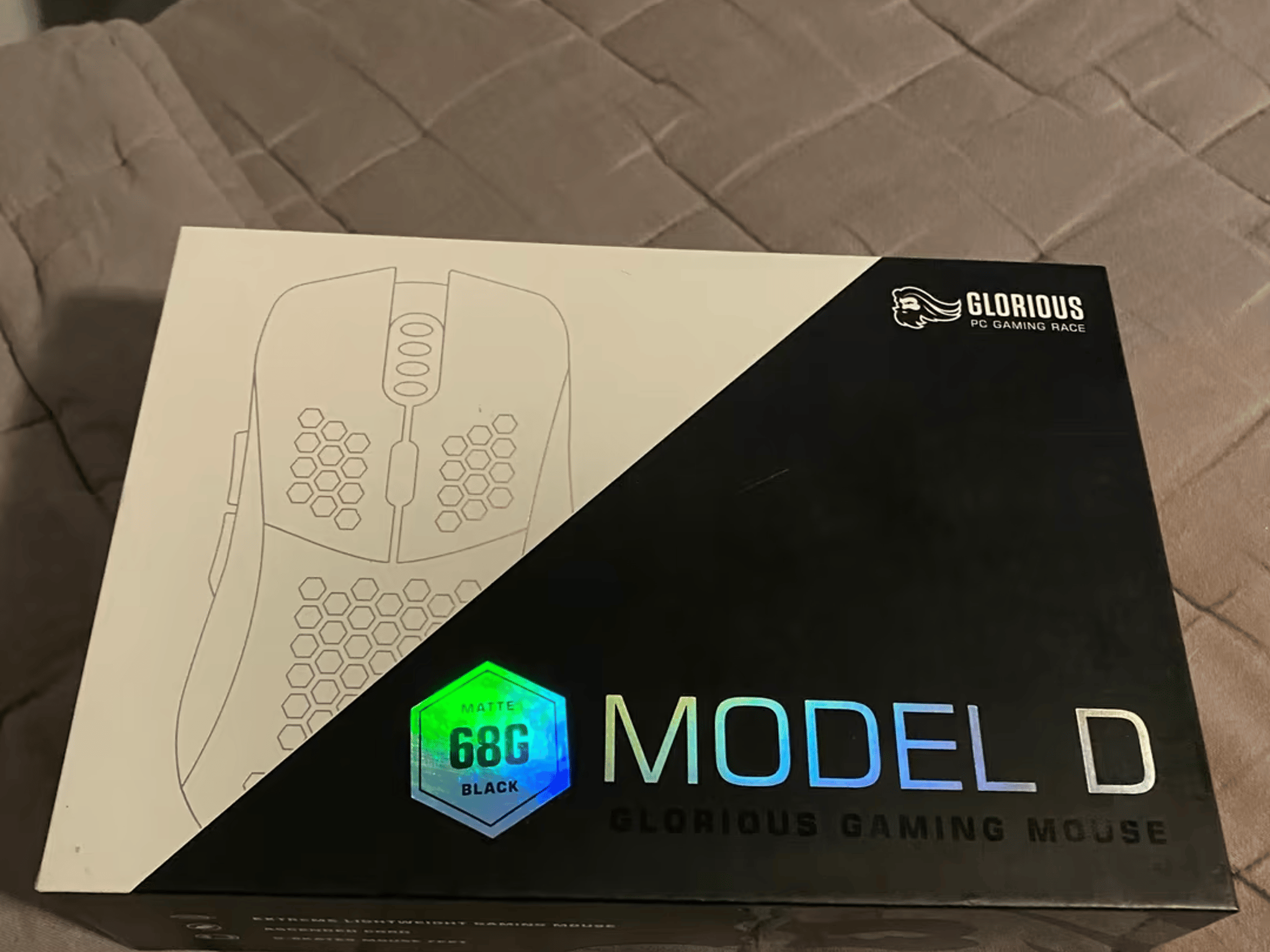 Glorious Model D Wired Mouse w/ Original Contents and Stickers