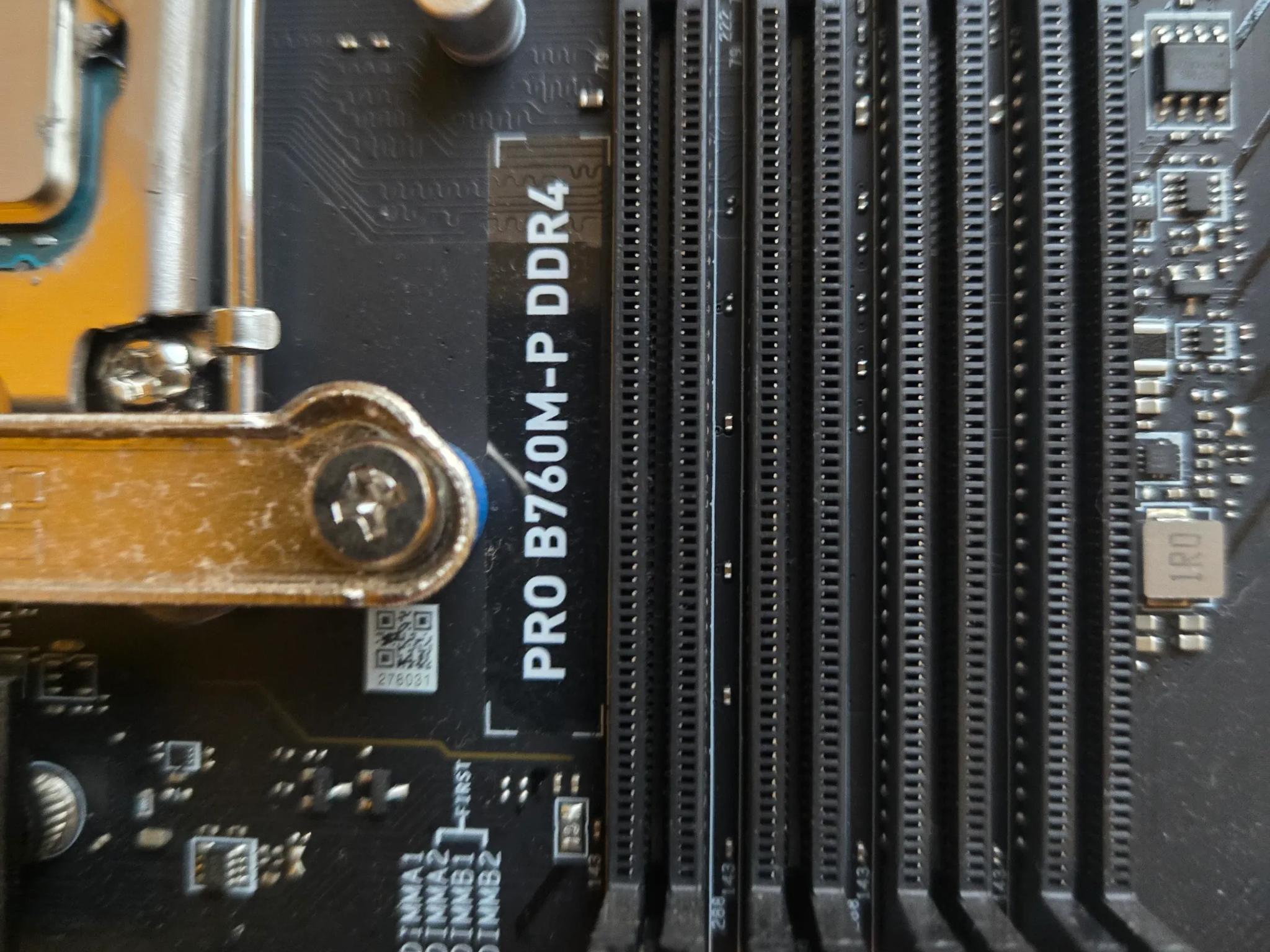Msi B760M-P DDR4 motherboard with Intel i5 12400f