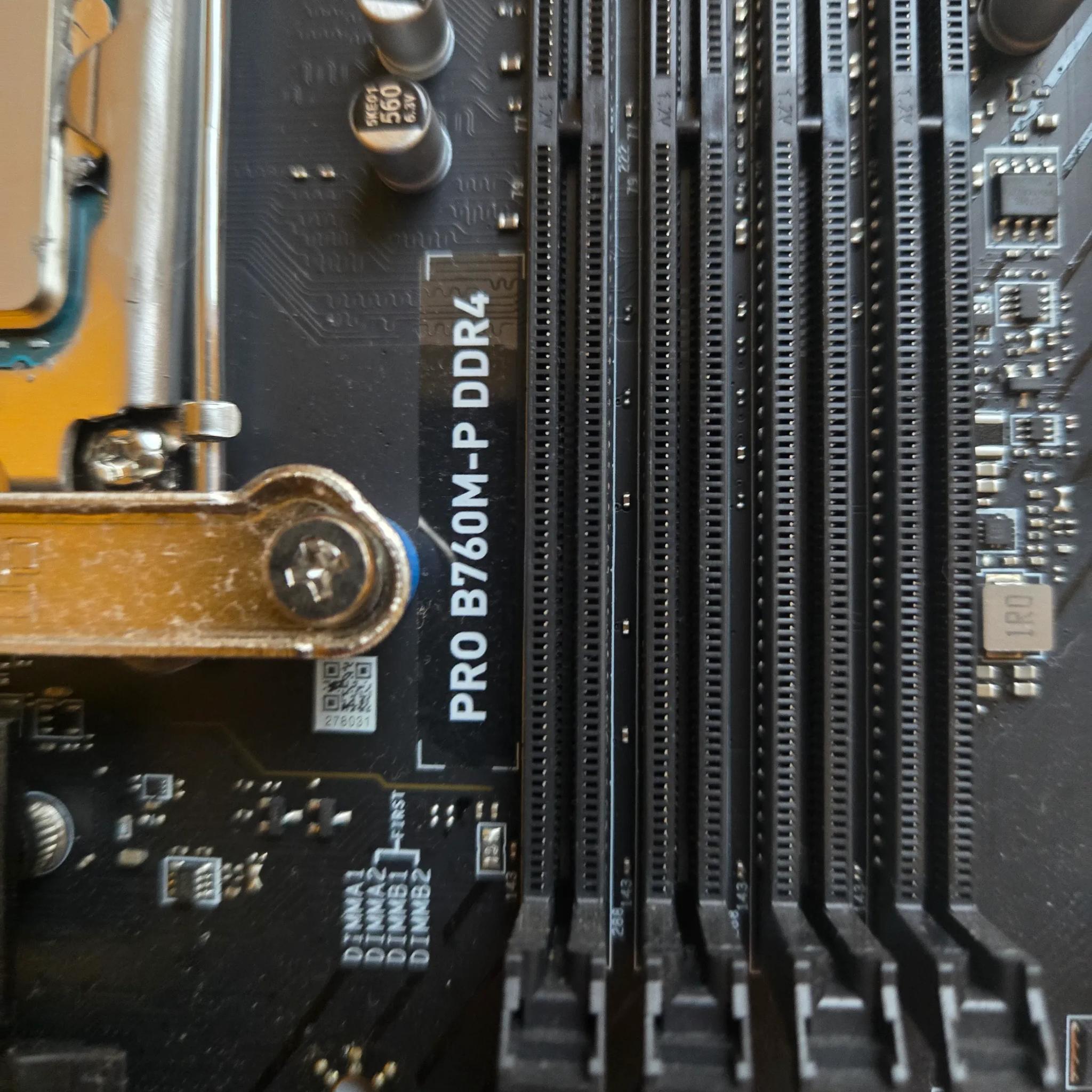 Msi B760M-P DDR4 motherboard with Intel i5 12400f