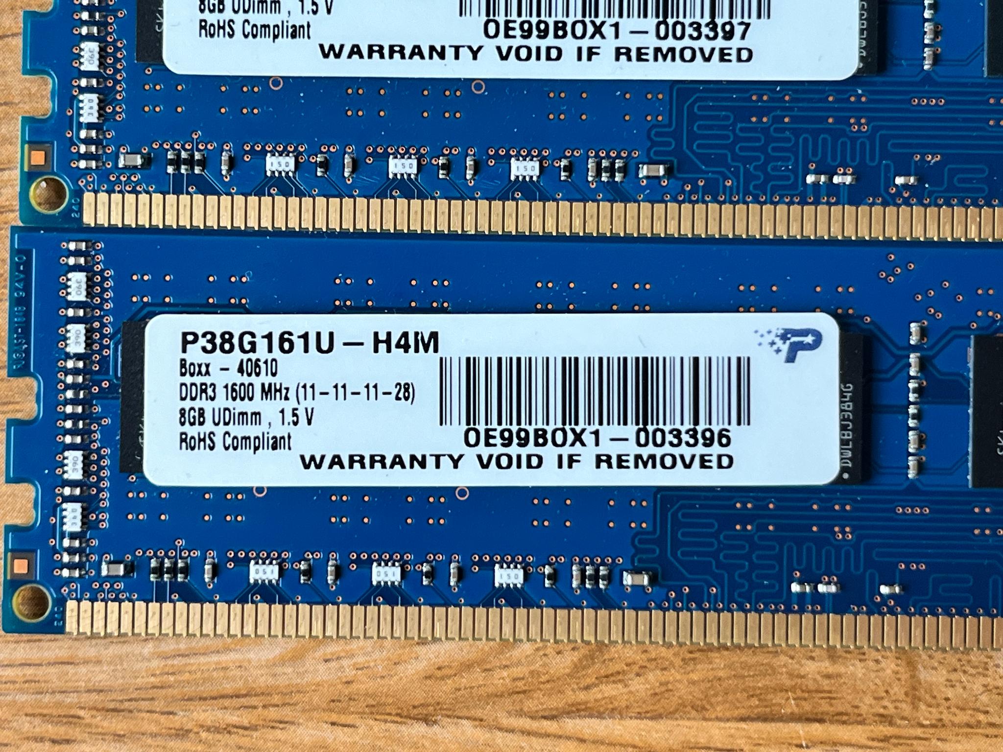 Kit of 4x8GB SK Hynix 32GB 2Rx8 PC3-12800U Desktop Memory HMT41GU6MFR8C-PB DDR3