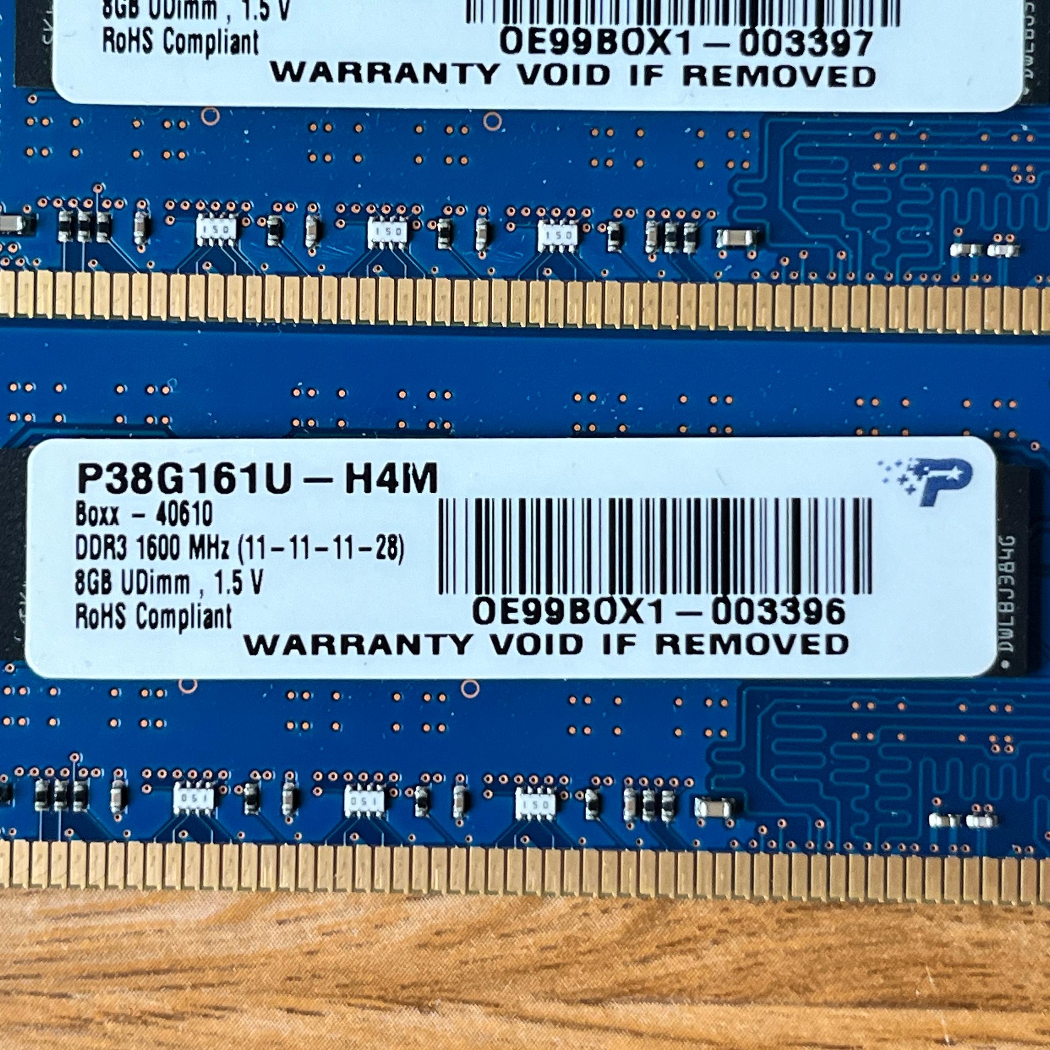 Kit of 4x8GB SK Hynix 32GB 2Rx8 PC3-12800U Desktop Memory HMT41GU6MFR8C-PB DDR3