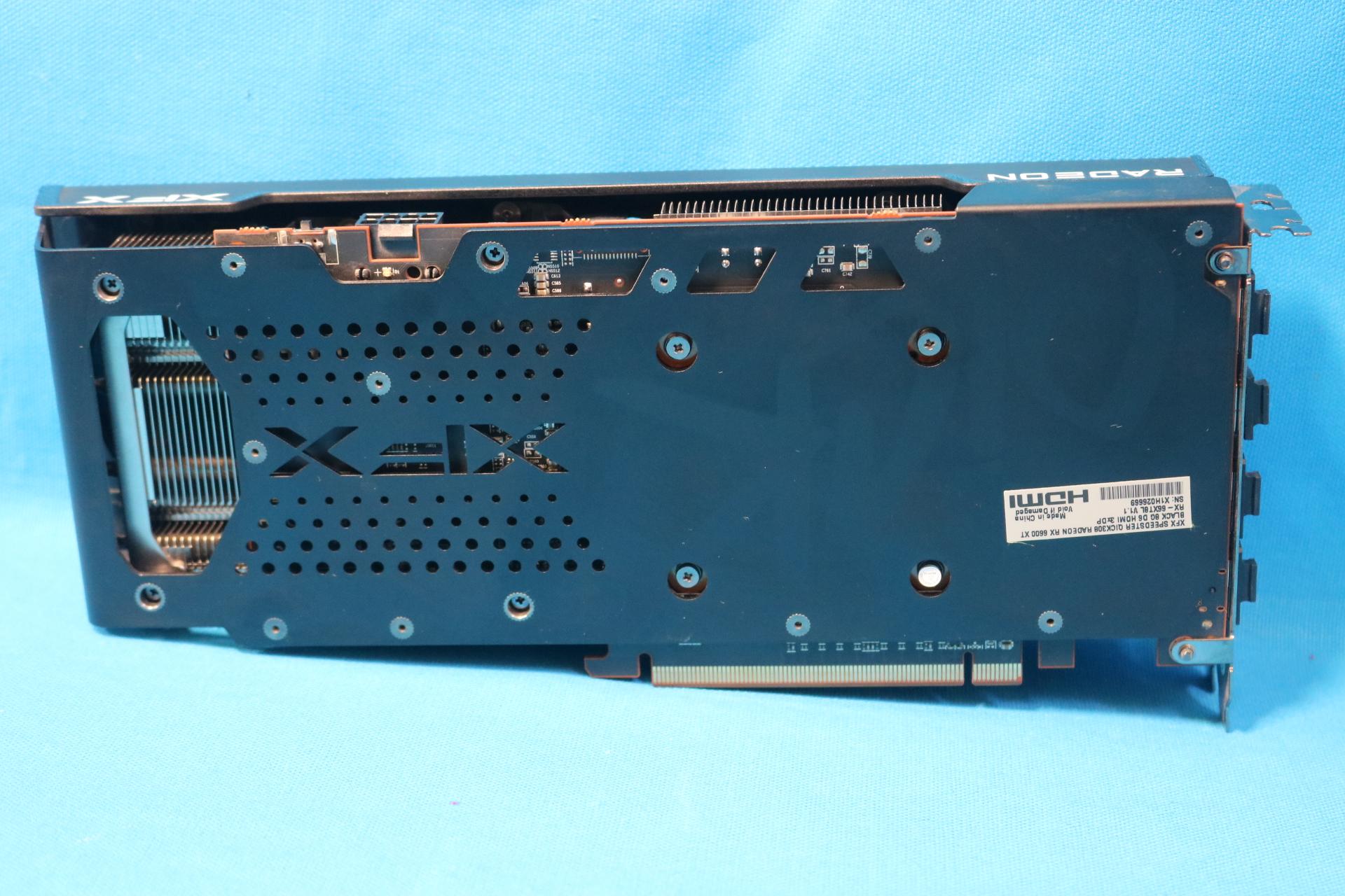 XFX Speedster Qick308 AMD Radeon RX 6600 XT Black 8GB GDDR6 PCIe 4.0 x16 Desktop GPU RX-66XT8L V1.1