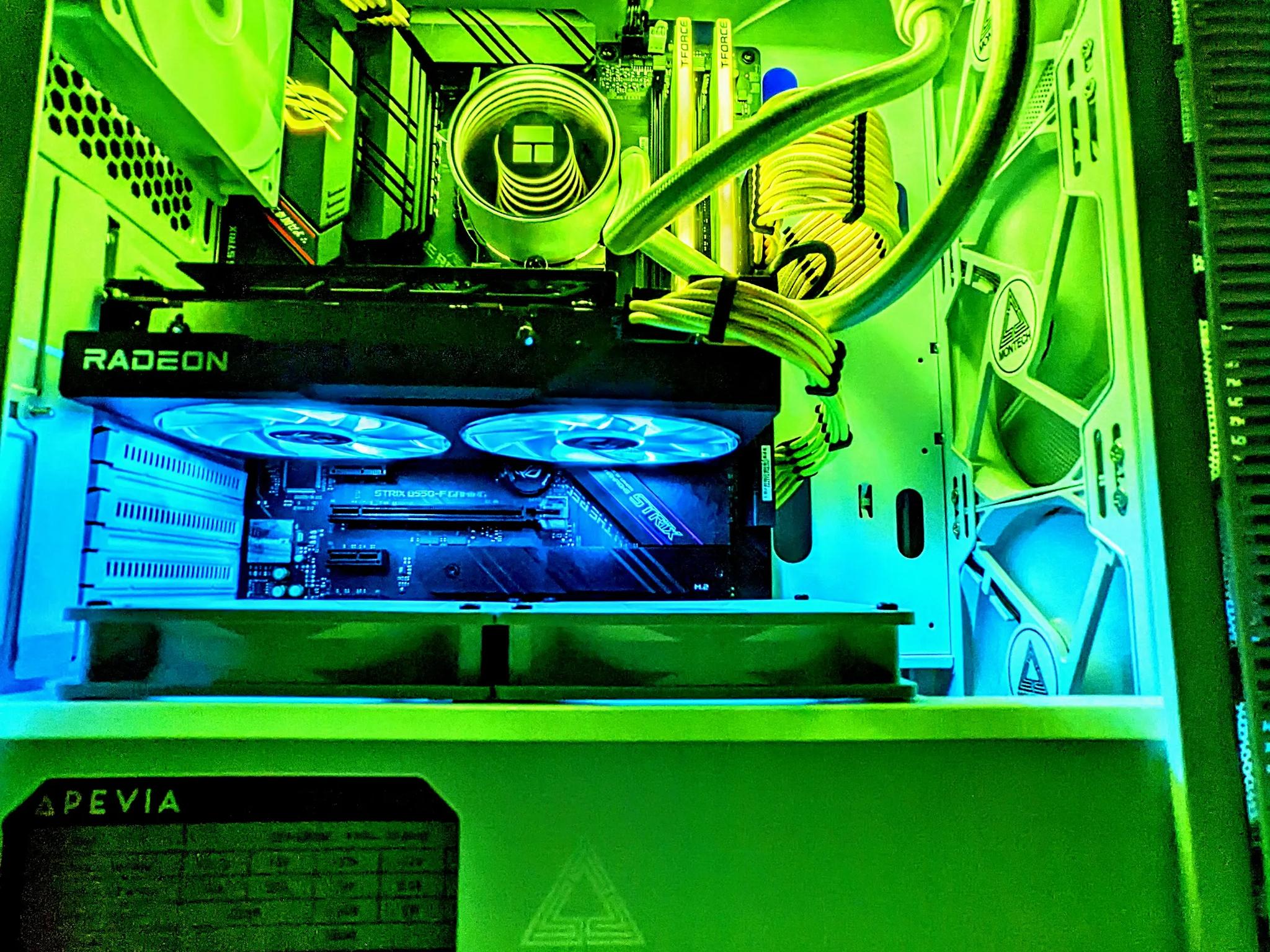 ⚪️Liquid-Cooled 💦⚪️Gaming PC |RX 6650XT| Ryzen 5 5600G| 16GB DDR4 RAM(TFORCE)| Windows 11 Pro