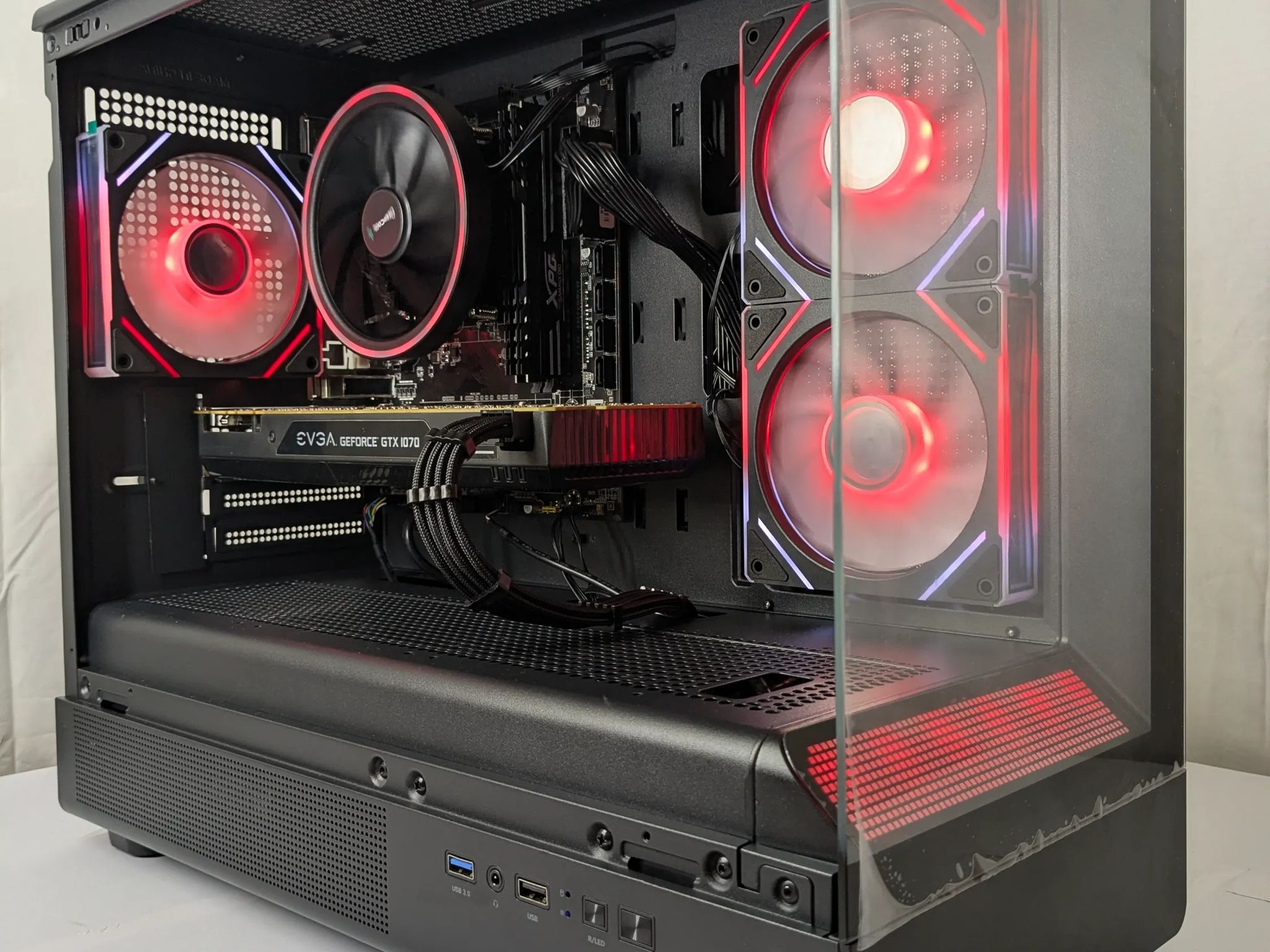 GTX 1070 Gaming PC – Ryzen 7 | 16GB DDR4 | 500GB NVMe | DeepCool Cooler | ARGB Glass Case