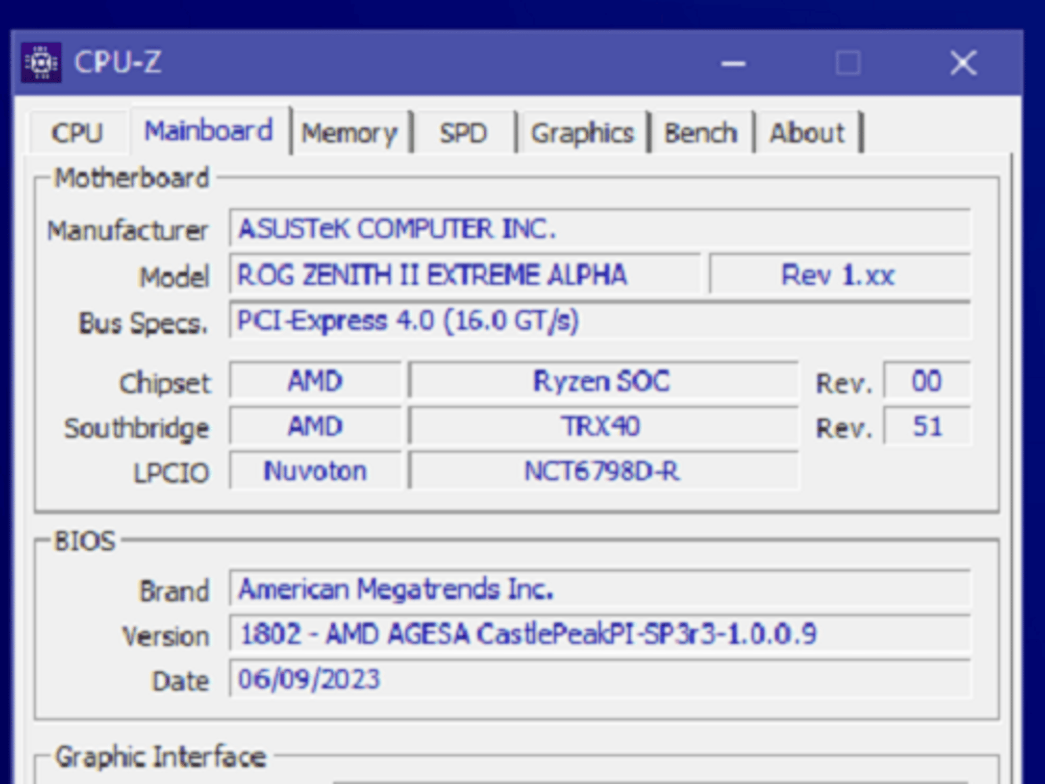 AMD RYZEN THREADRIPPER 3970X + ASUS ROG ZENITH II EXTREME ALPHA + NOCTUA NH-U14S (NO RAM/MEMORY)