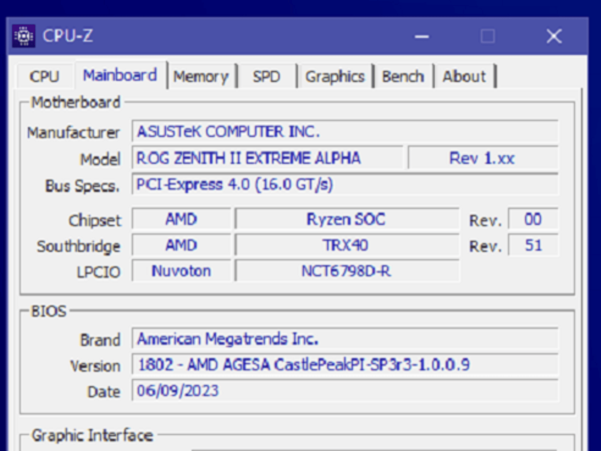 AMD RYZEN THREADRIPPER 3970X + ASUS ROG ZENITH II EXTREME ALPHA + NOCTUA NH-U14S (NO RAM/MEMORY)