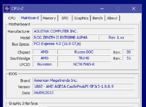 AMD RYZEN THREADRIPPER 3970X + ASUS ROG ZENITH II EXTREME ALPHA + NOCTUA NH-U14S (NO RAM/MEMORY)