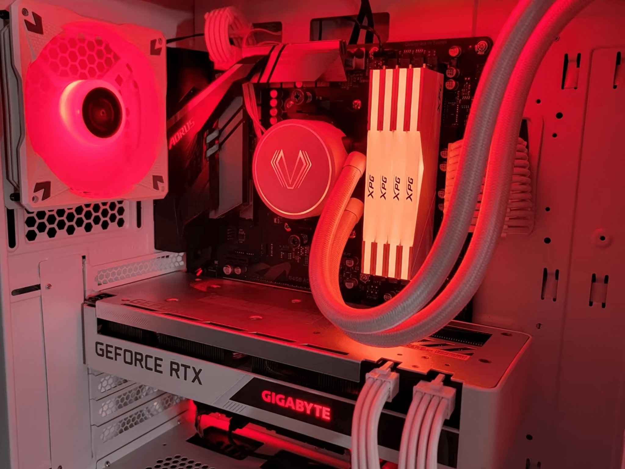 High End White Gaming PC - Ryzen 9 3900x | 32gb DDR4 | RTX 3070 Vision | 1tb NVMe | Water Cooling 