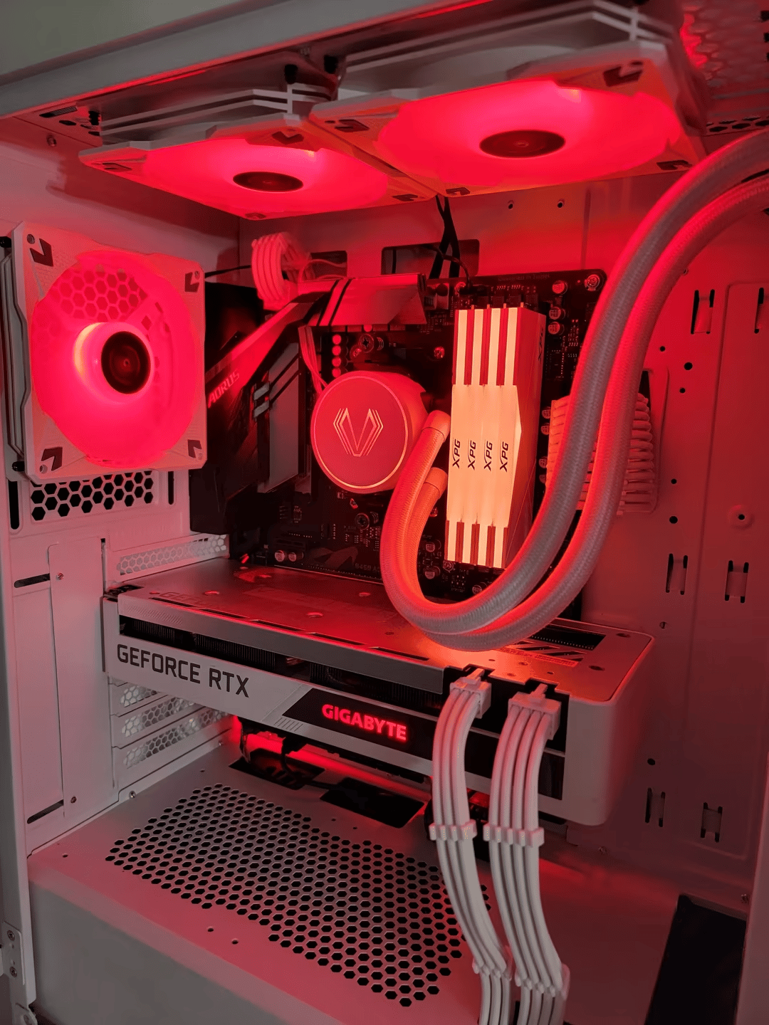 High End White Gaming PC - Ryzen 9 3900x | 32gb DDR4 | RTX 3070 Vision | 1tb NVMe | Water Cooling 