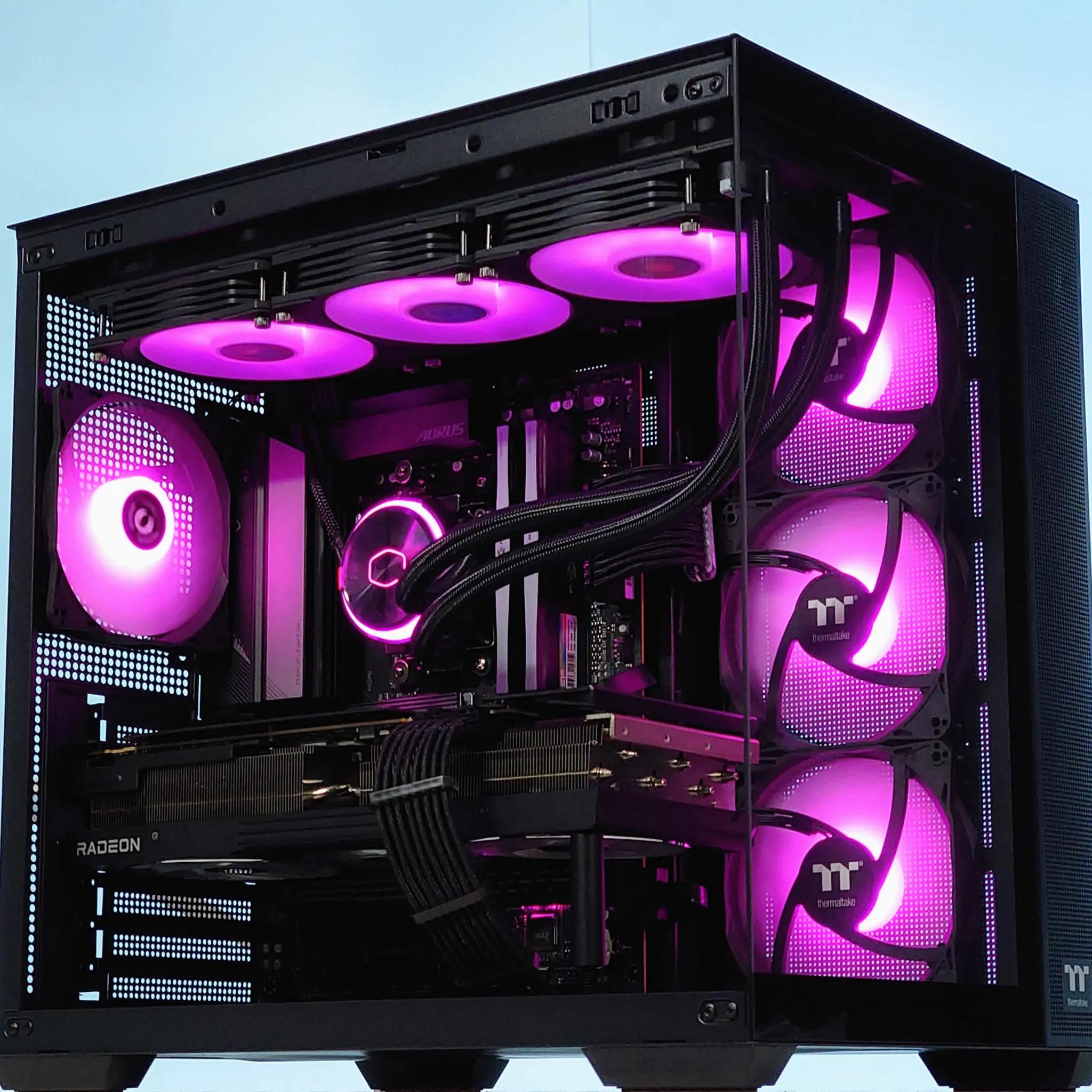 🫗🧊Liquid Cooled Gaming PC⚡AMD RX 7800 XT 16GB⚡Intel i5 13600KF 14 core⚡32GB DDR5⚡1TB SSD