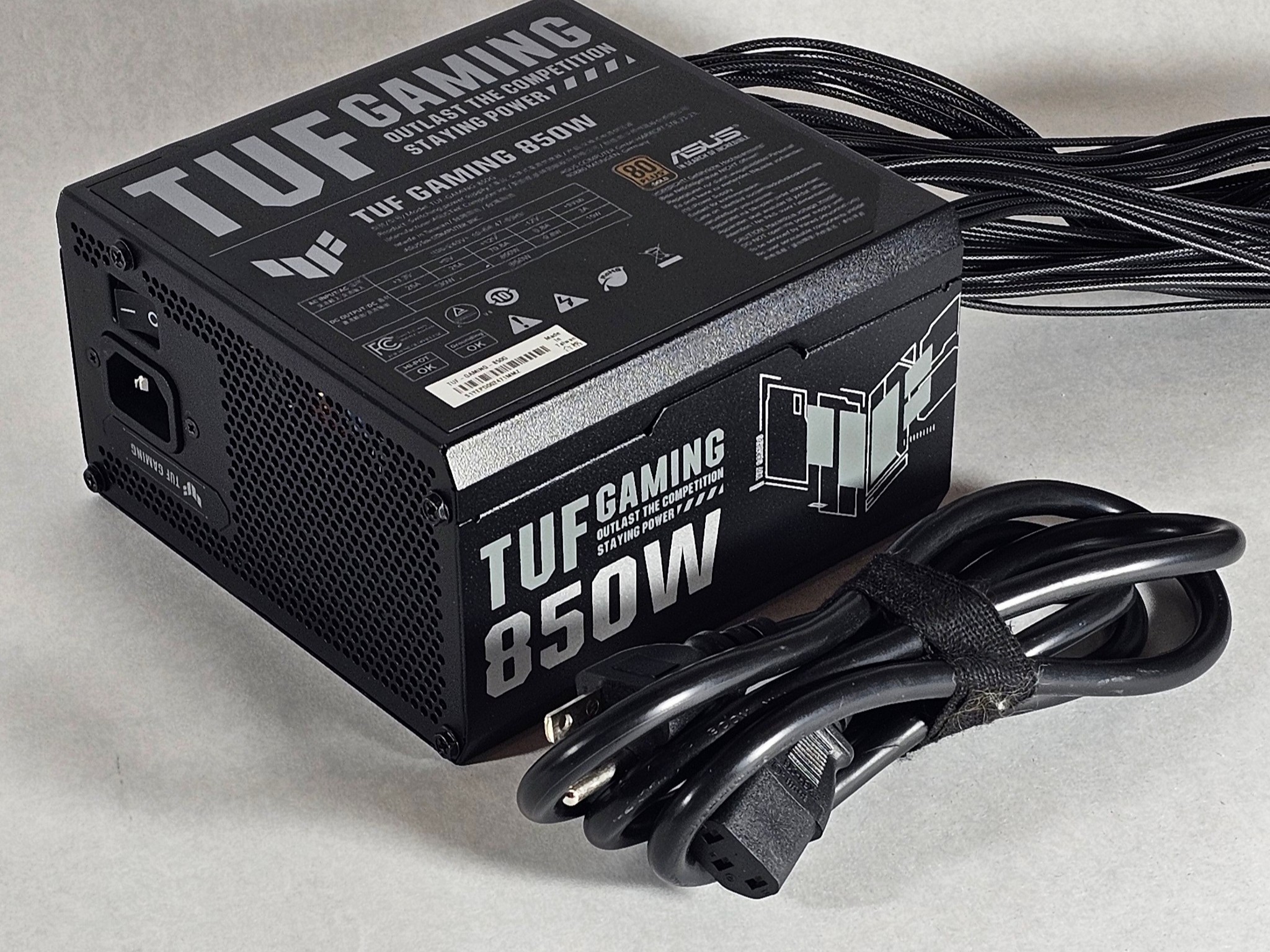 850 Watt PSU TUF Gaming 850W 80+ GOLD ATX Power Supply